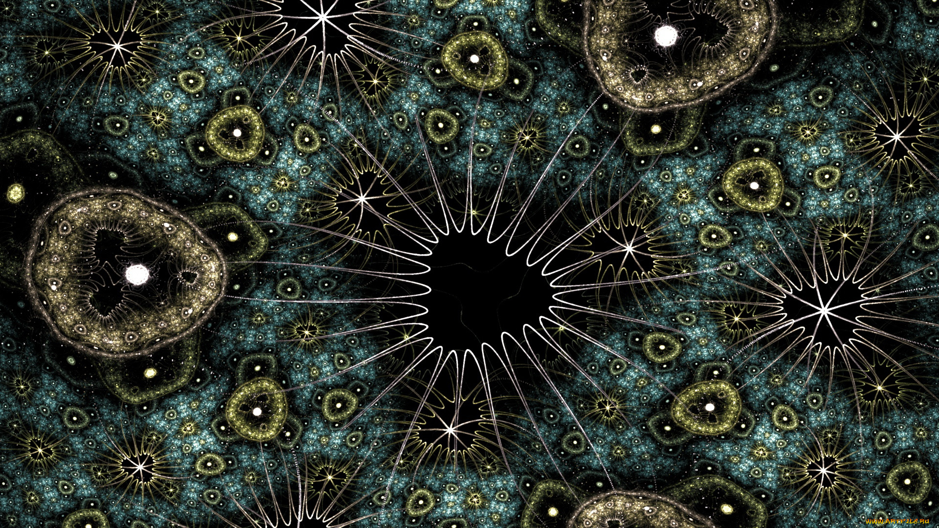 3д, графика, fractal, фракталы, фон, узор