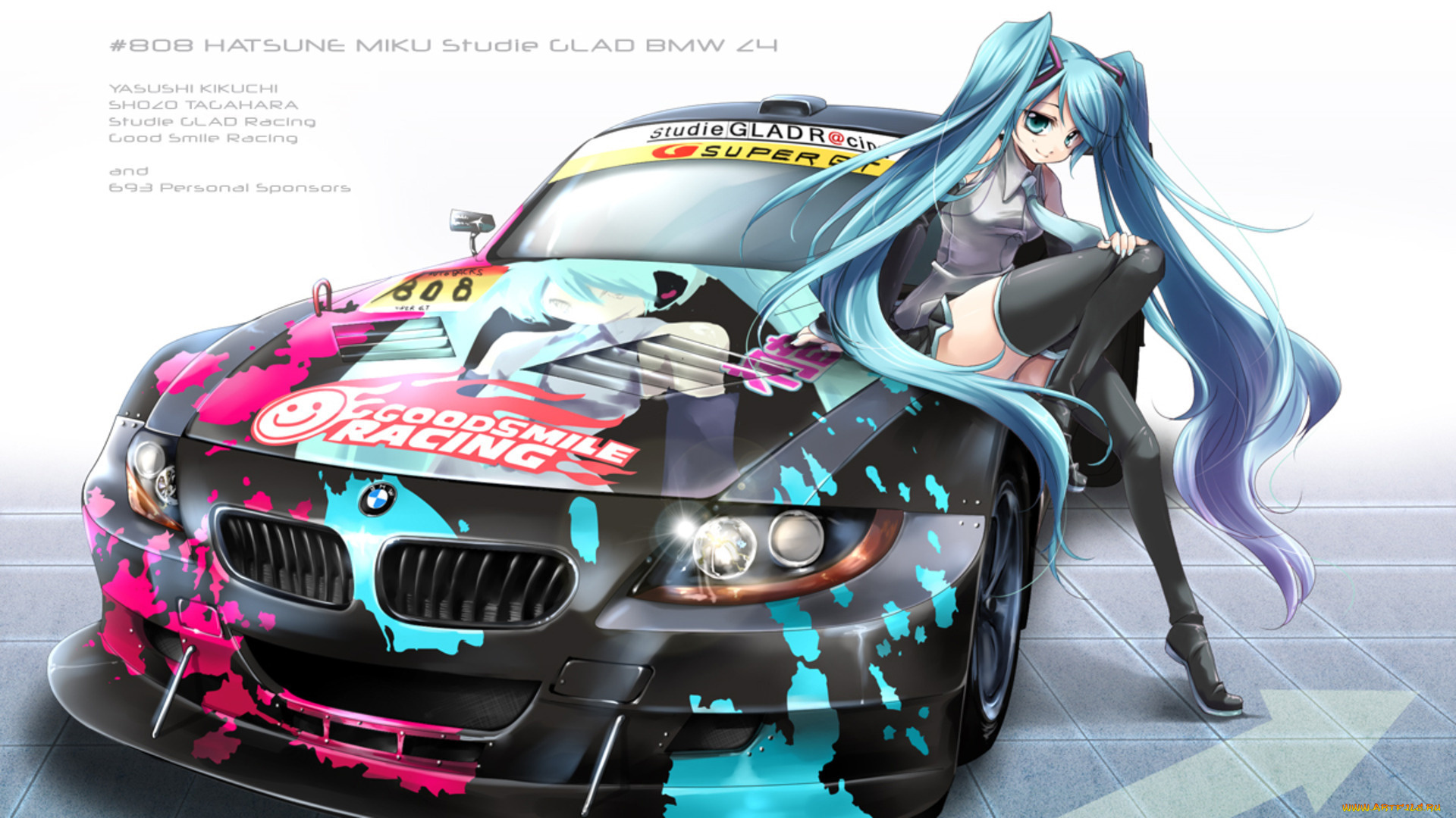 аниме, vocaloid, goodsmile, racing, bmw, hatsune, miku