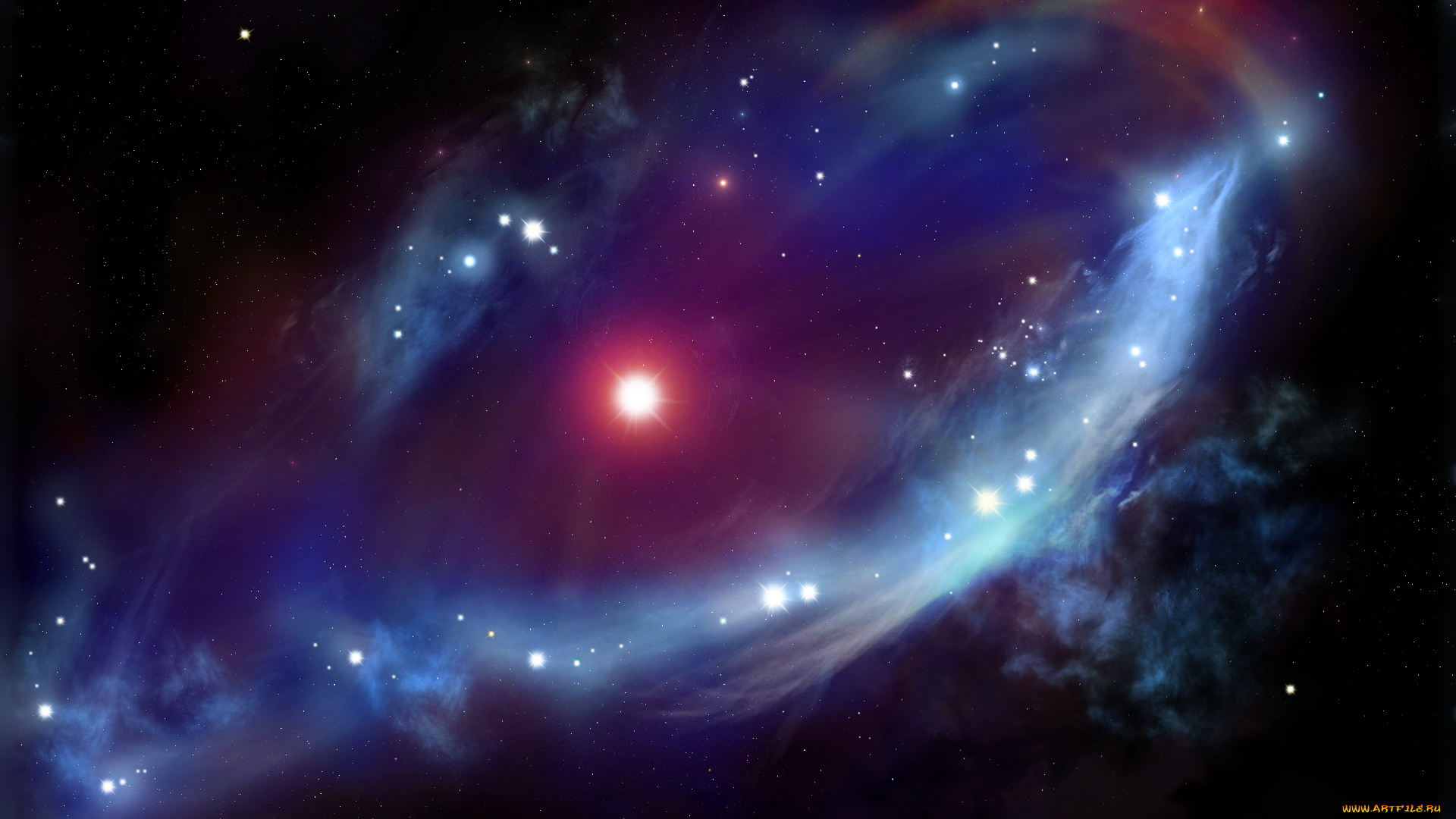 космос, галактики, туманности, туманность, звёзды, яркость