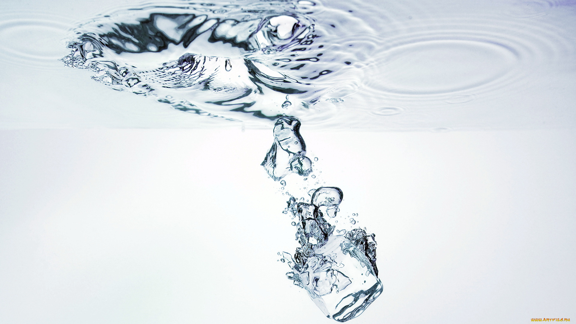 разное, капли, брызги, всплески, кубик, льда, лёд, пузыри, вода