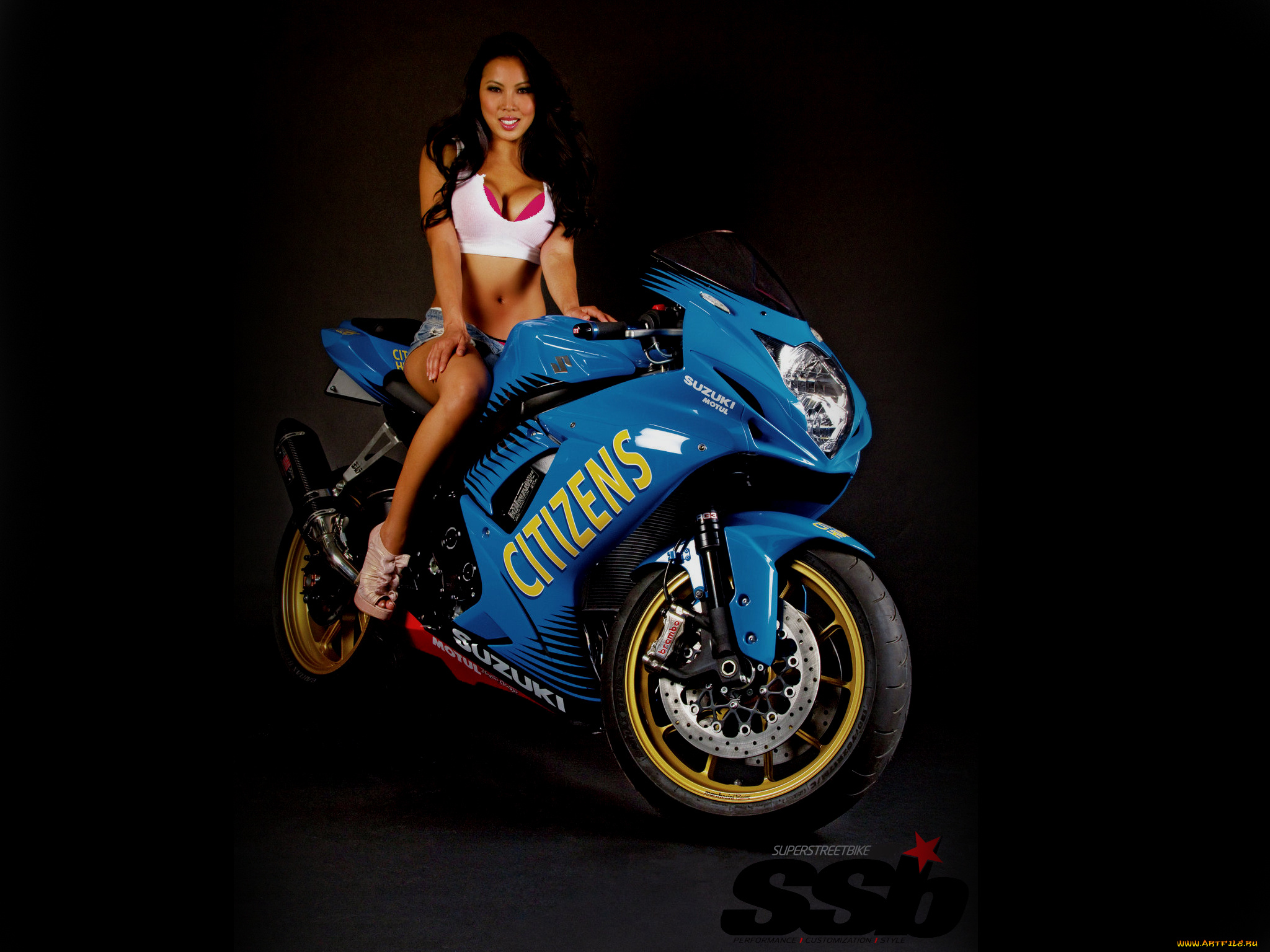 мотоциклы, мото, девушкой, 1110