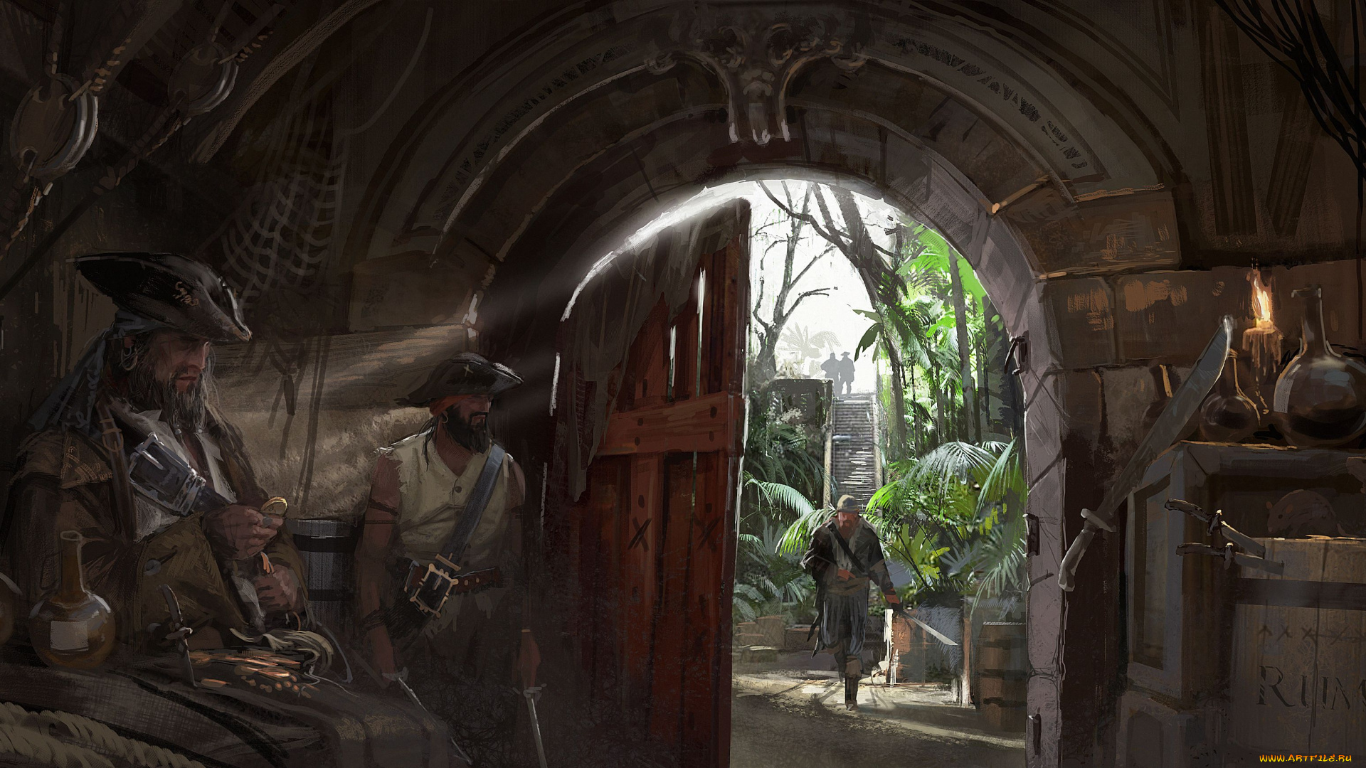 assassin`s, creed, iv, black, flag, видео, игры, пираты