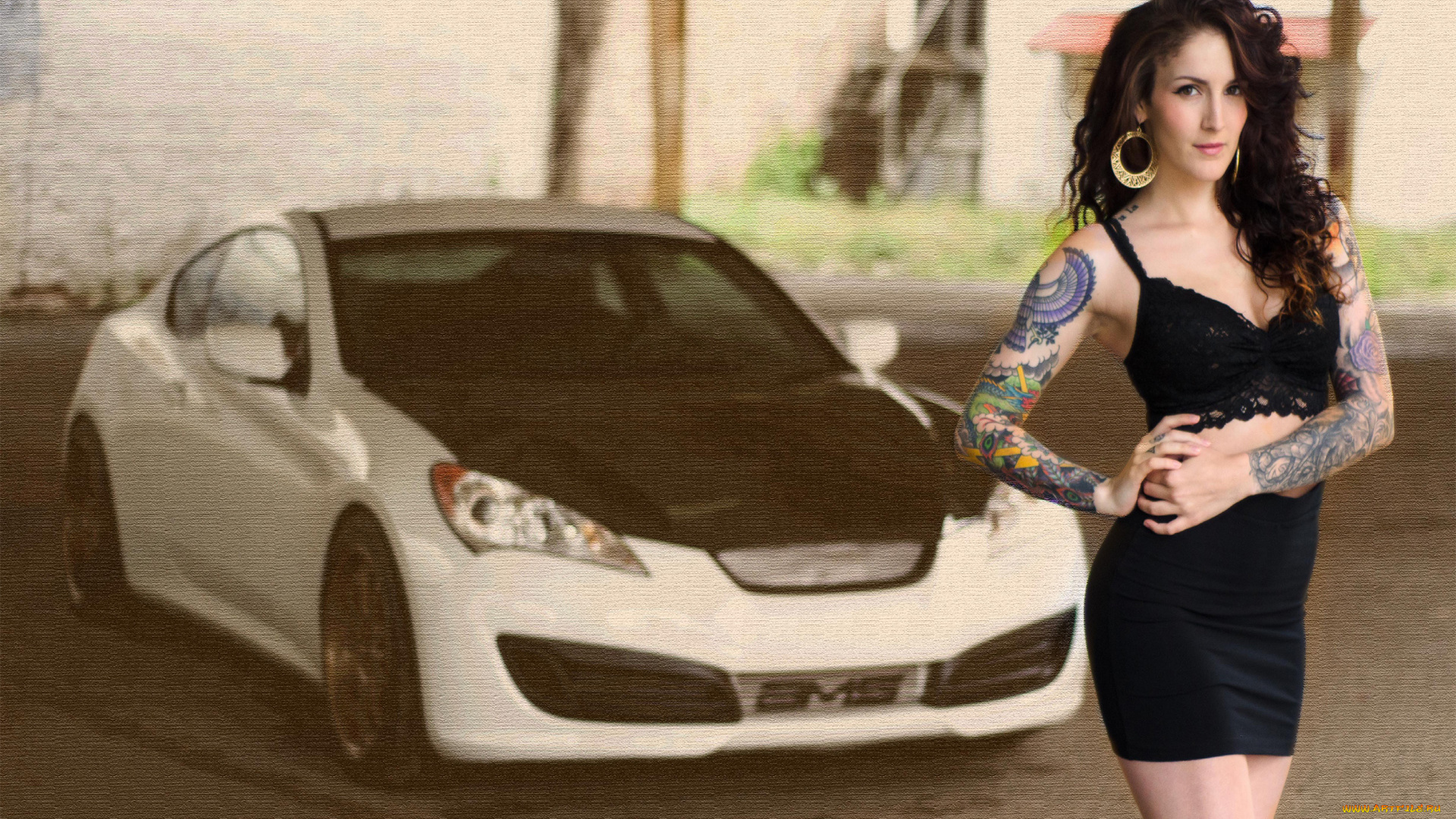 автомобили, авто, с, девушками, genesis, hyundai