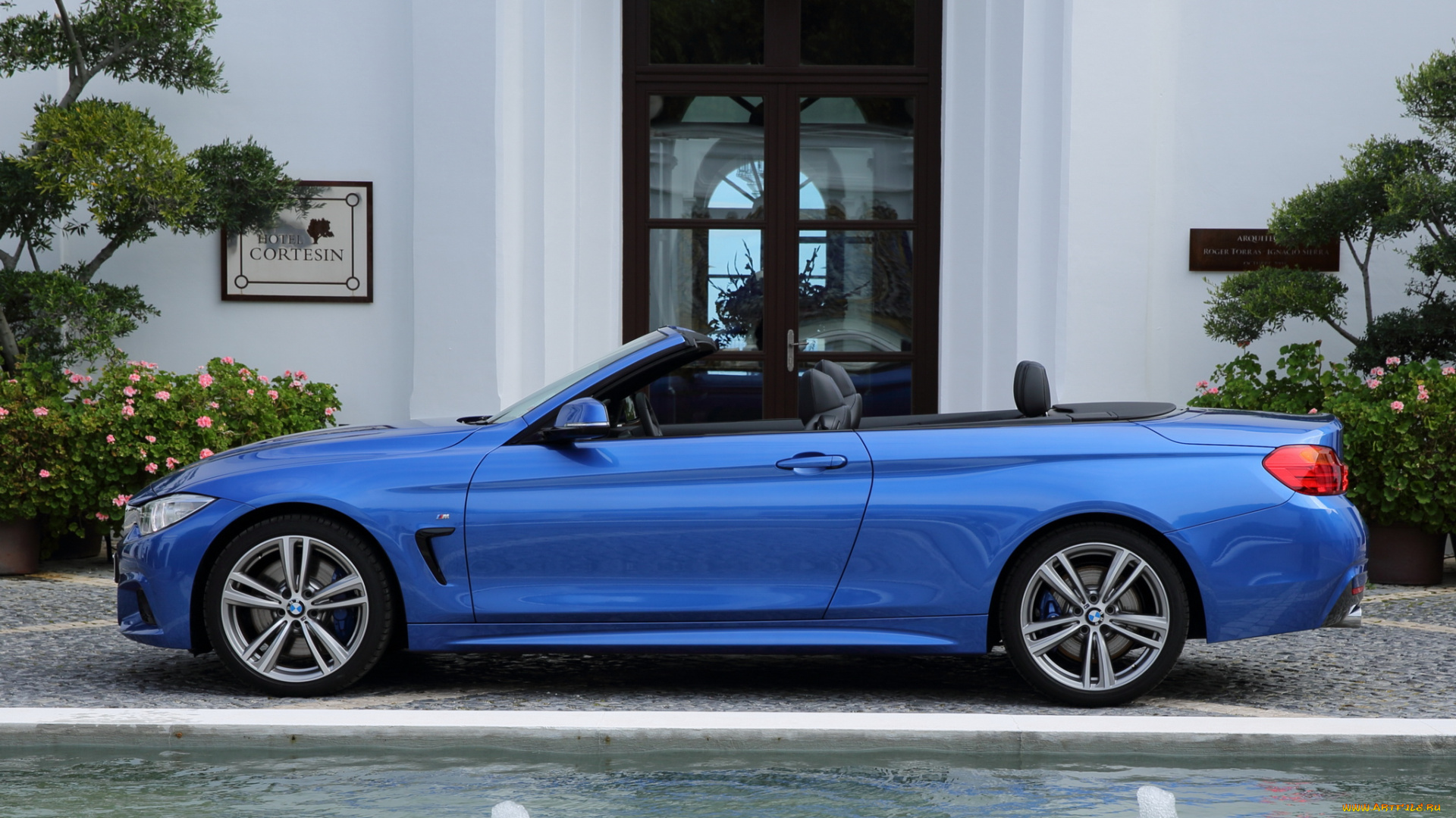 автомобили, bmw, 435i, cabrio, m, sport, package, uk-spec, f33, 2014, синий