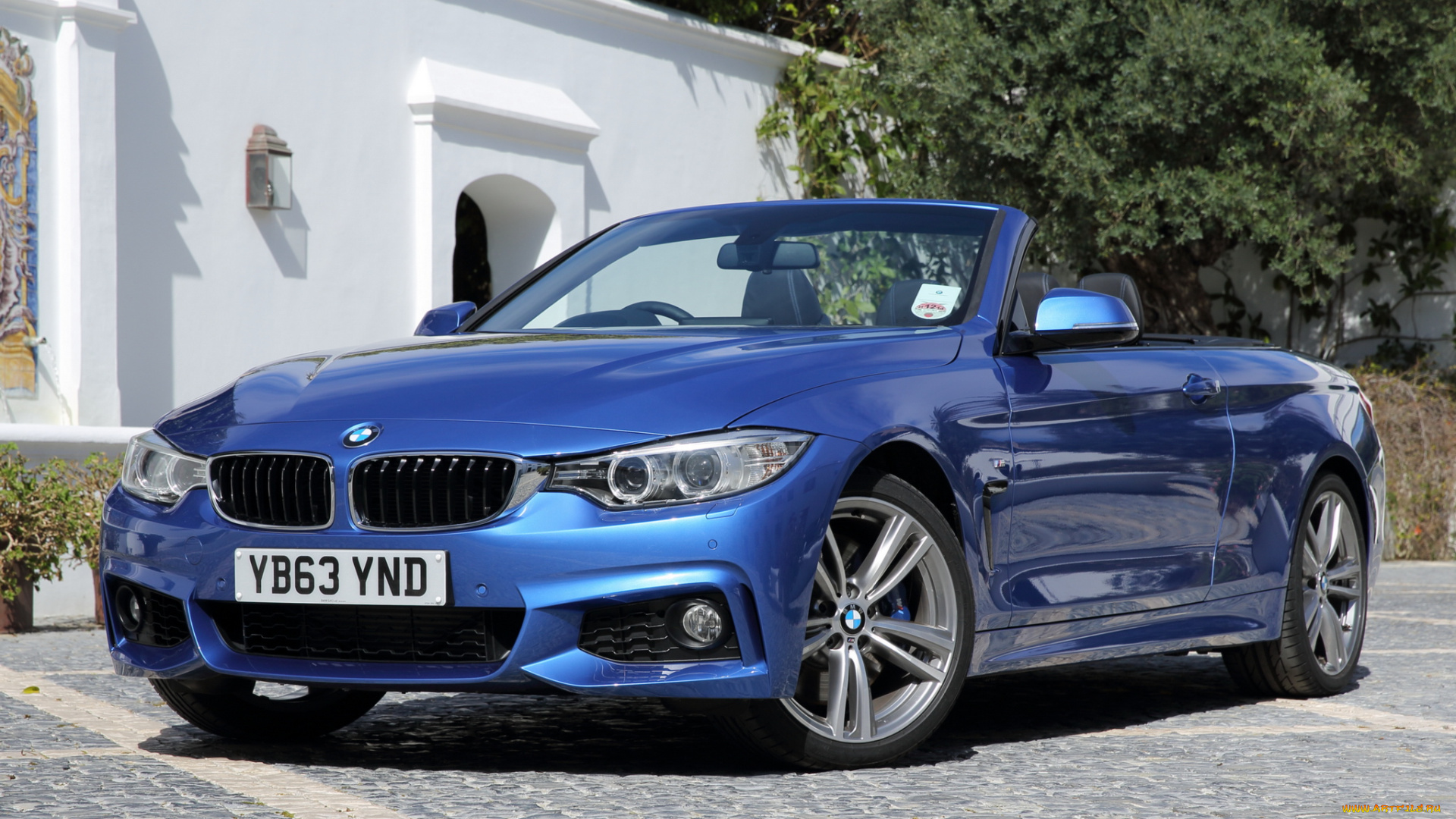 автомобили, bmw, 435i, cabrio, m, sport, package, uk-spec, f33, 2014, синий