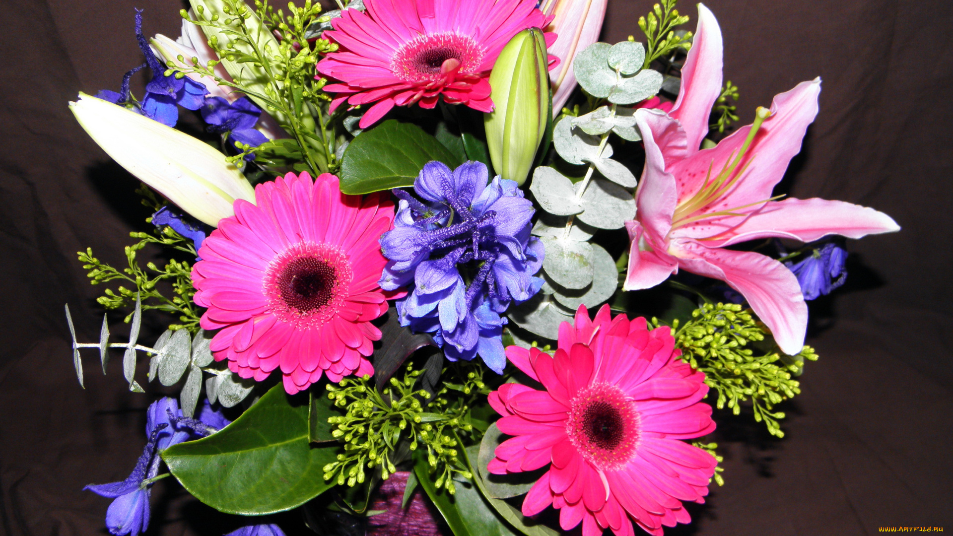 цветы, букеты, , композиции, герберы, лилии, букет