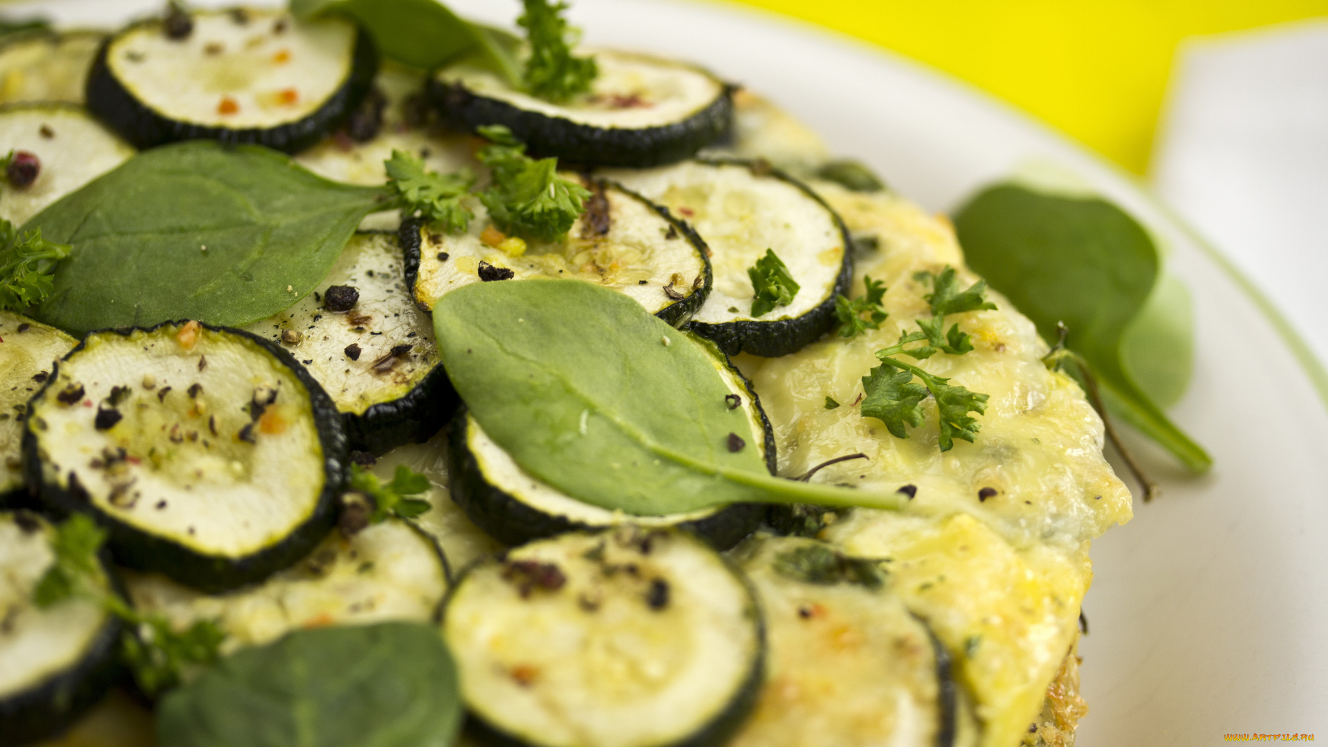 еда, салаты, , закуски, фон, зелень, жареные, баклажаны