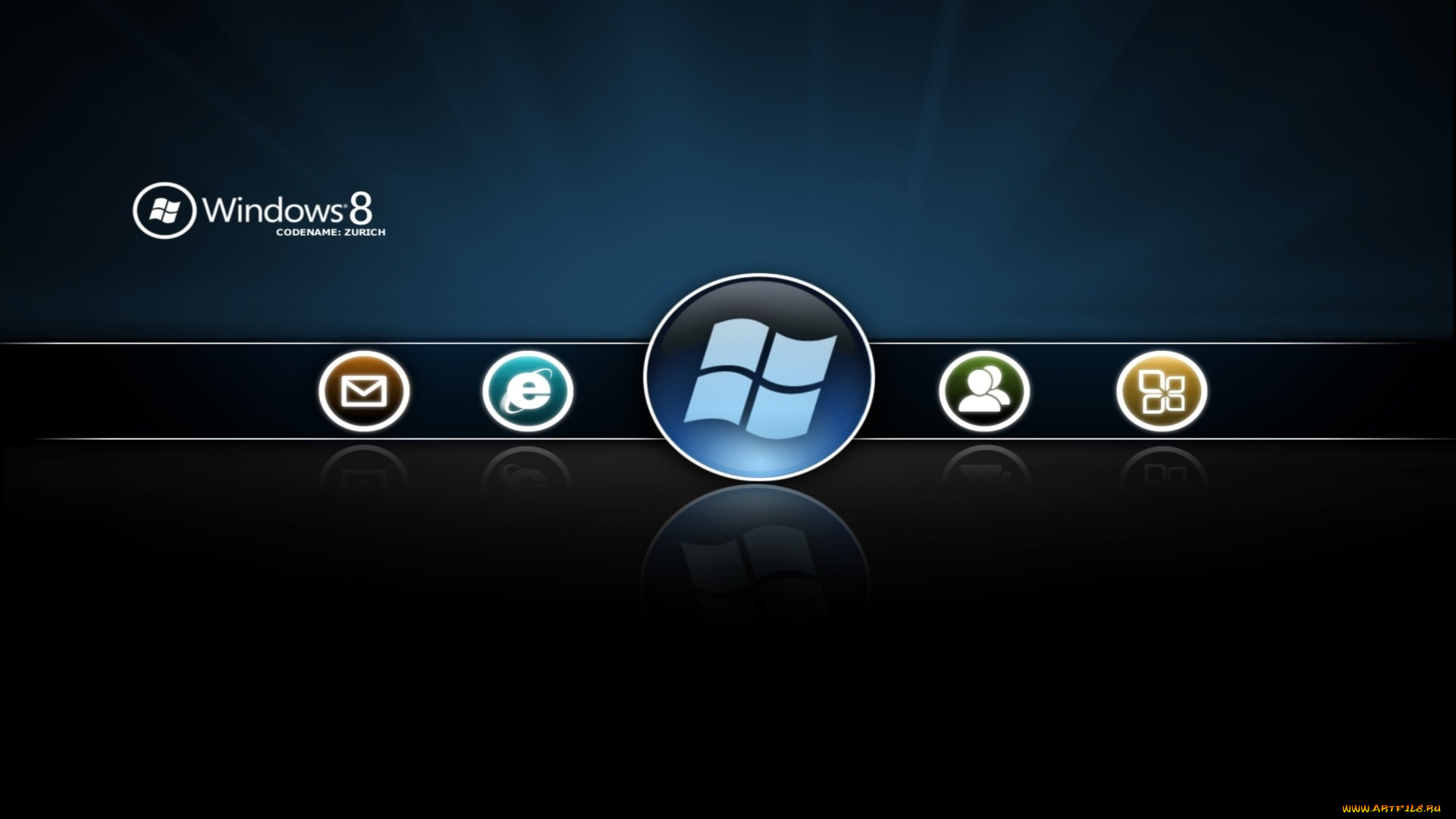 компьютеры, windows, 8, операционная, система, фон, логотип