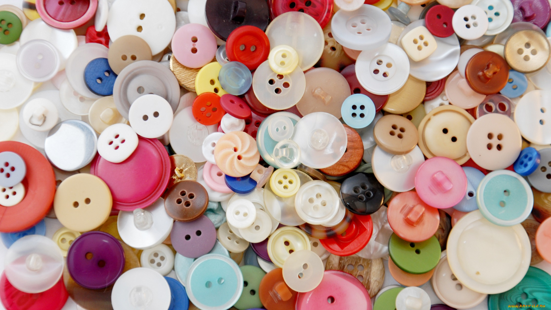разное, -, другое, разноцветные, круглые, разные, кучка, пуговицы, много