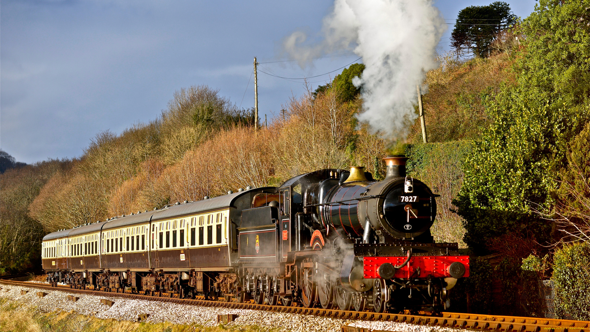 техника, паровозы, железная, дорога, рельсы, паровоз, поезд