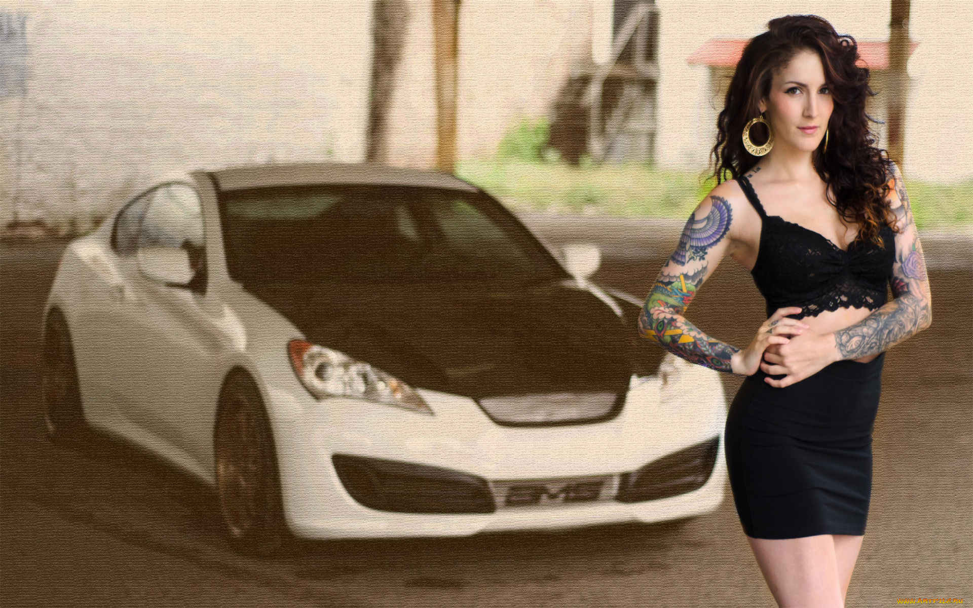 автомобили, авто, с, девушками, genesis, hyundai