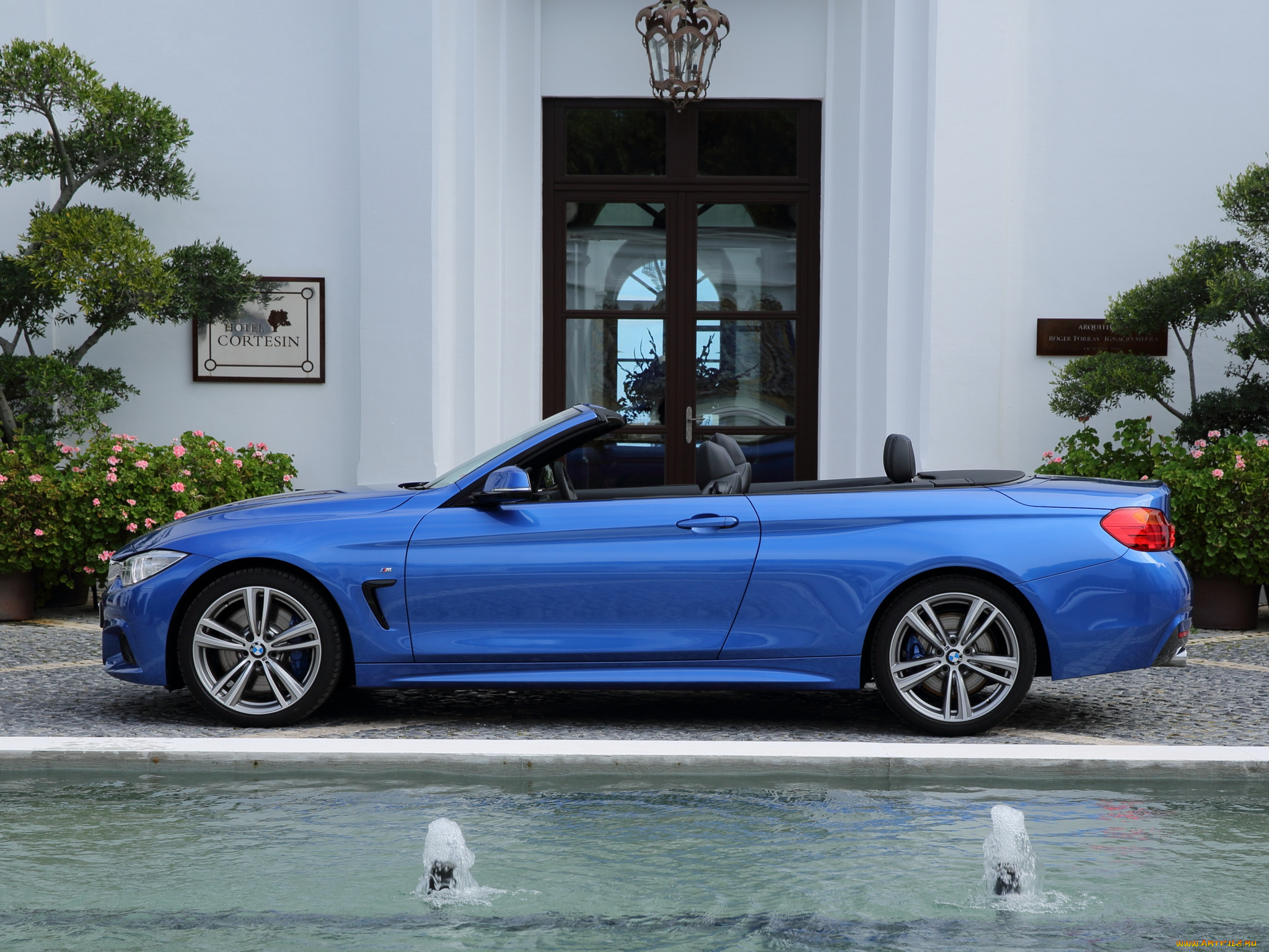 автомобили, bmw, 435i, cabrio, m, sport, package, uk-spec, f33, 2014, синий