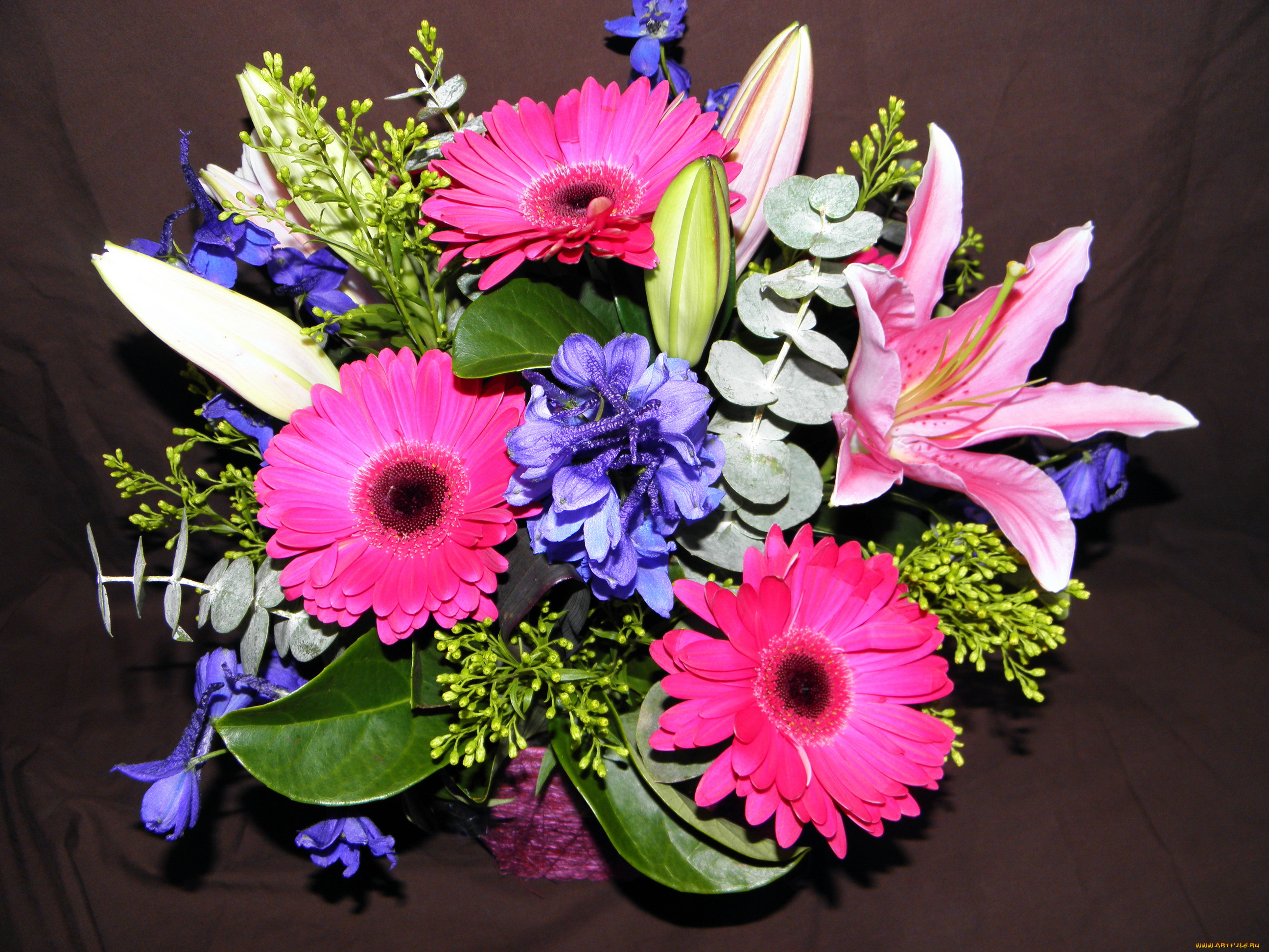 цветы, букеты, , композиции, герберы, лилии, букет