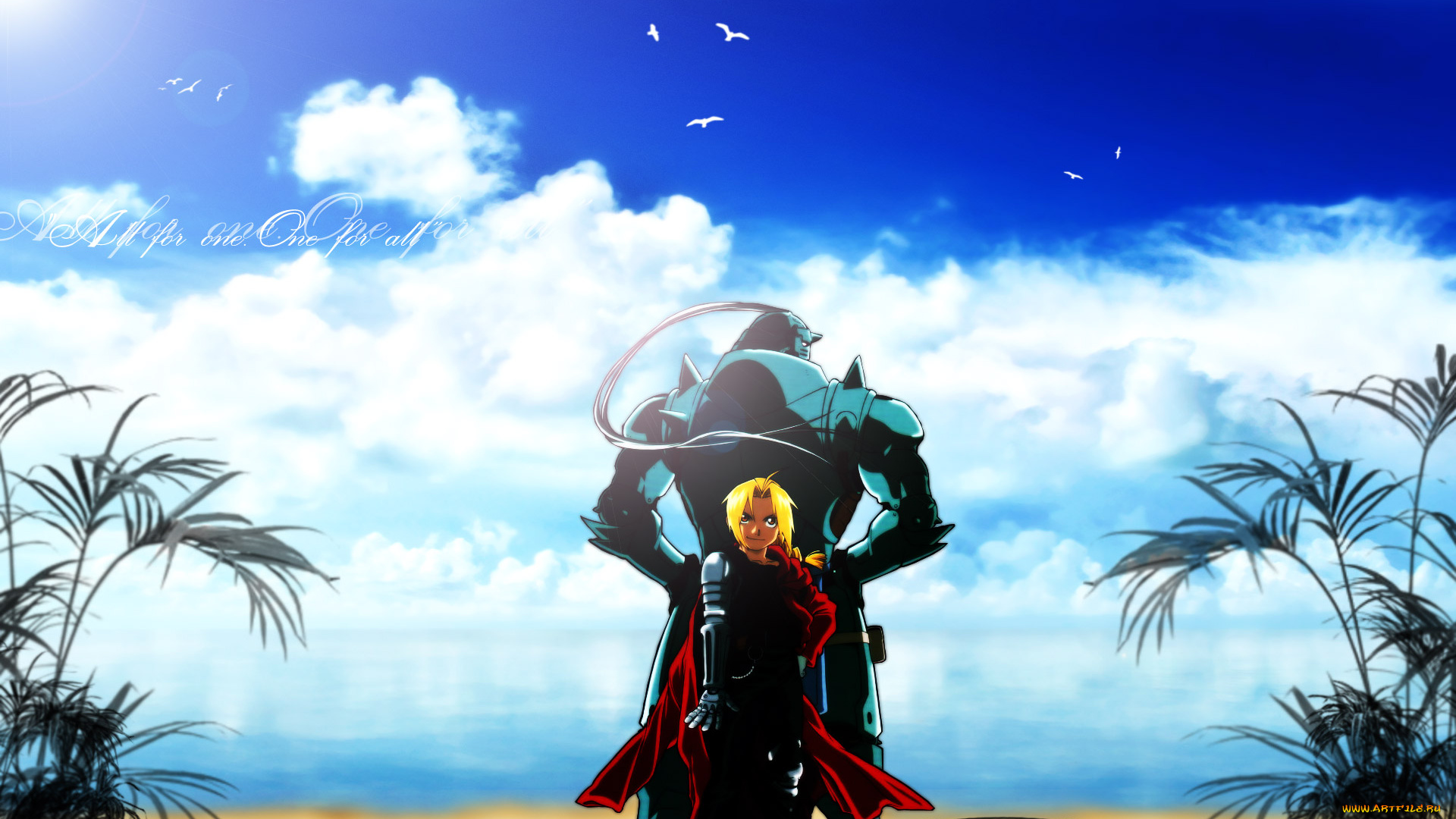 аниме, fullmetal, alchemist, edward, elric, fullmetal, alchemist, alphonse