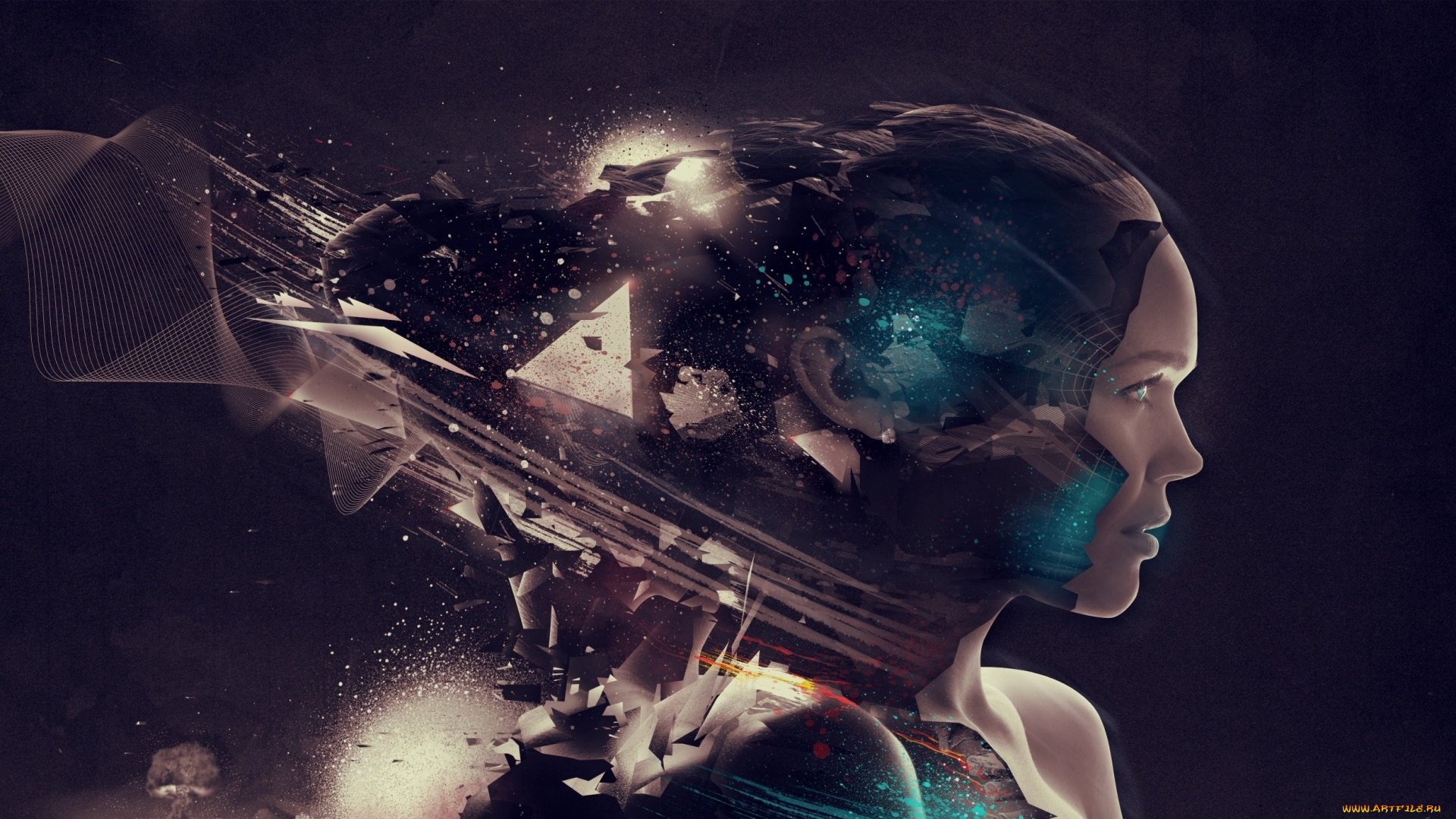 красивый, арт, фэнтези, фотоарт, лицо, девушки, красивый, арт