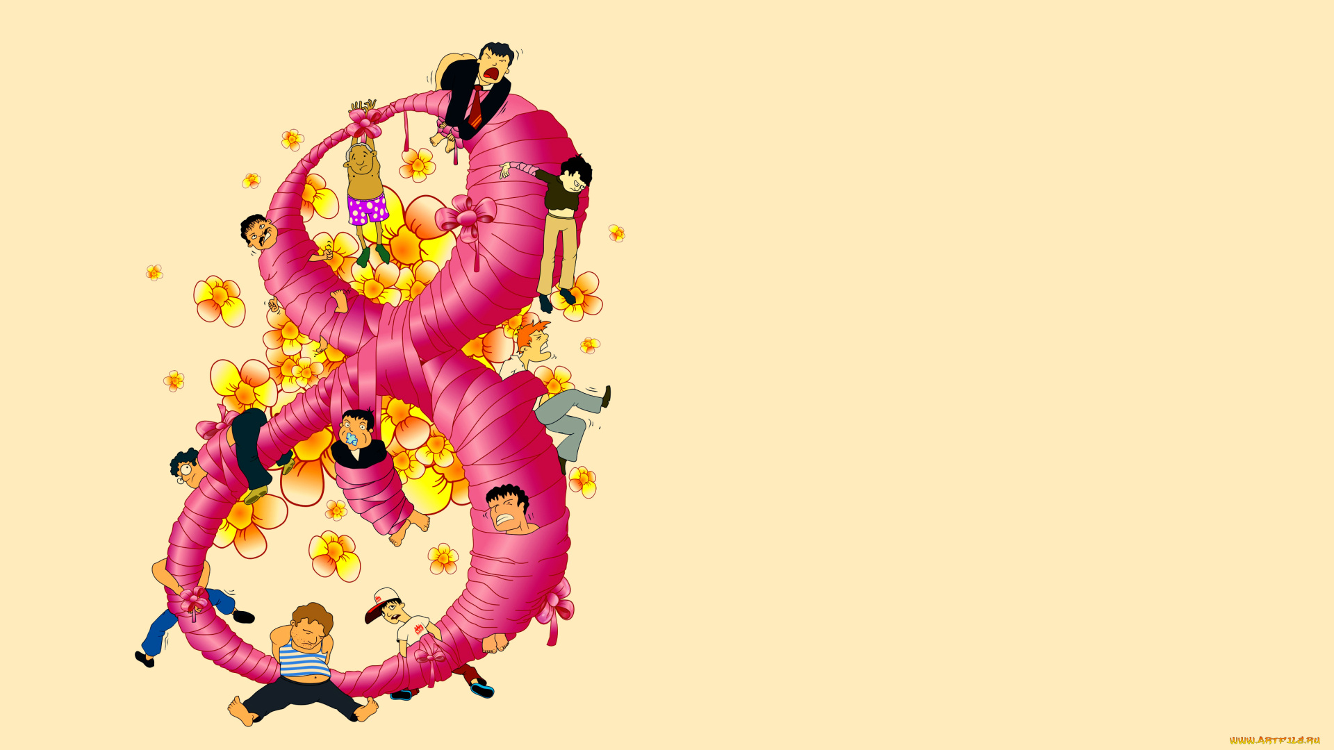 праздничные, международный, женский, день, -, 8, марта, фон, цифра