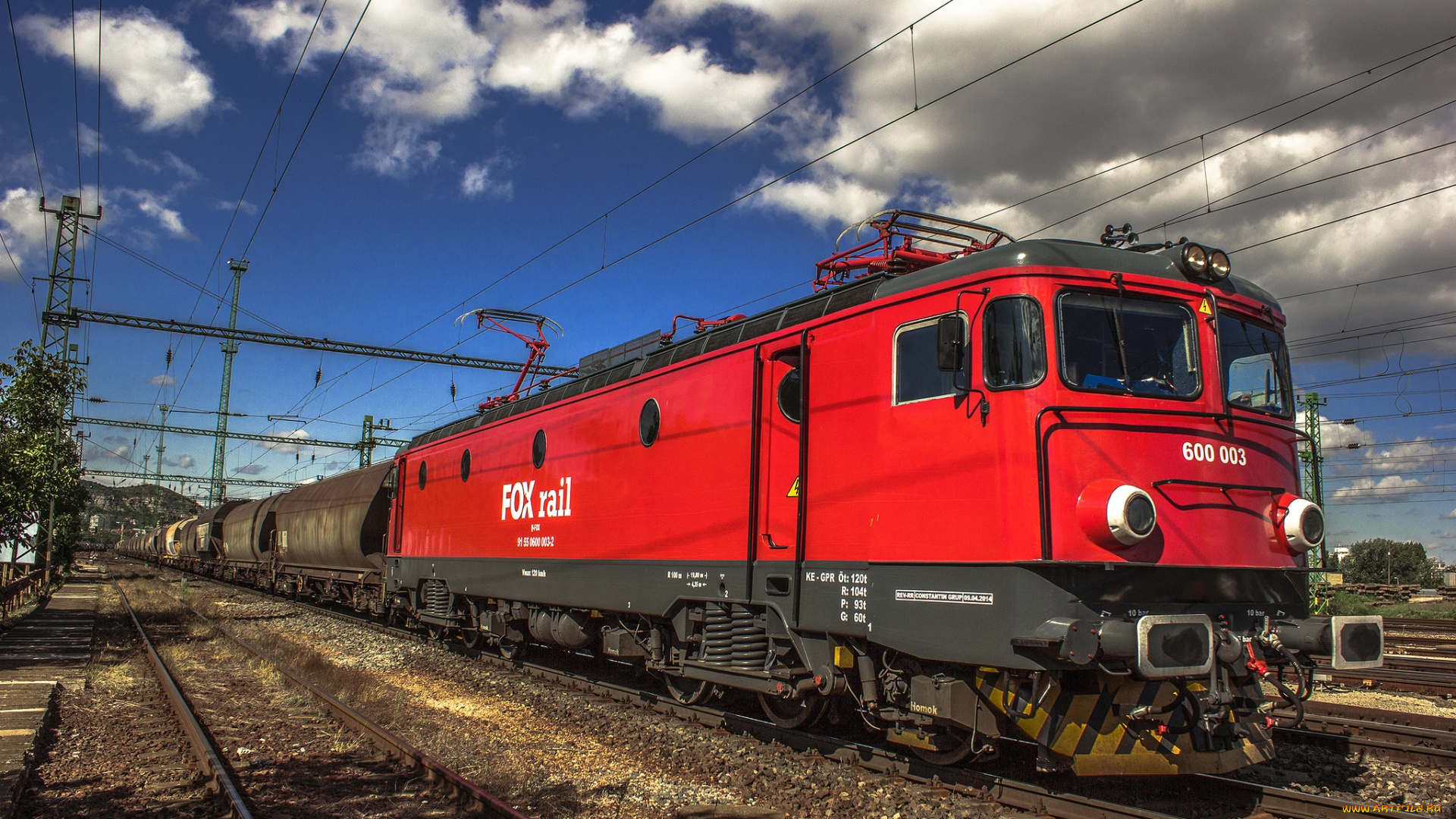 техника, электрички, железная, дорога, локомотив, состав