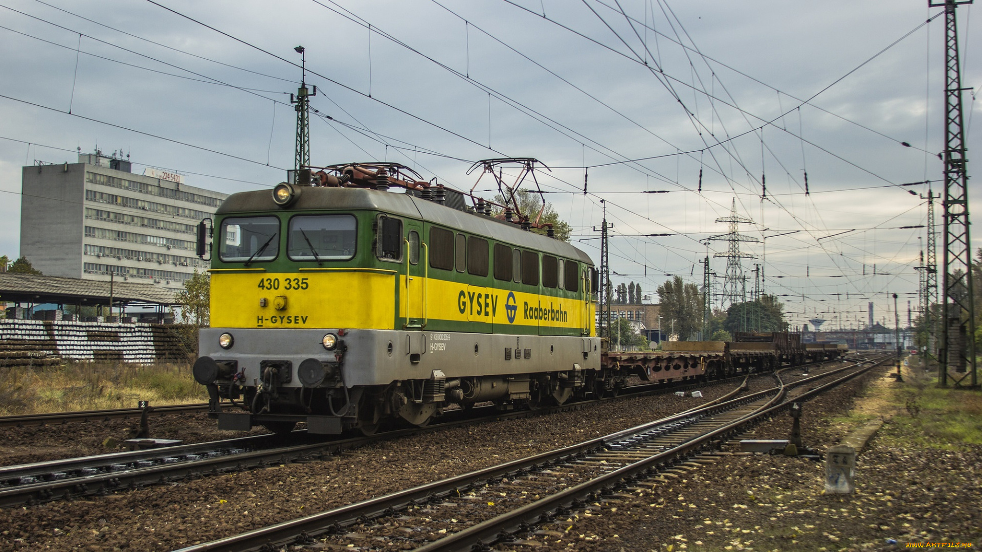 техника, электрички, железная, дорога, локомотив, состав