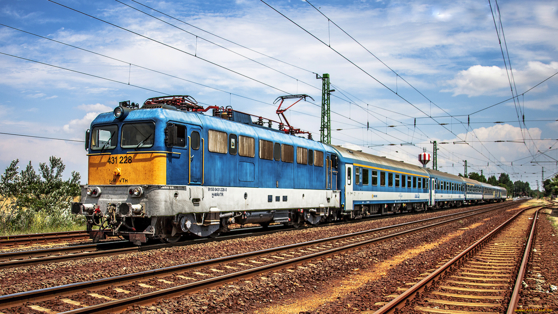 техника, электрички, железная, дорога, локомотив, состав