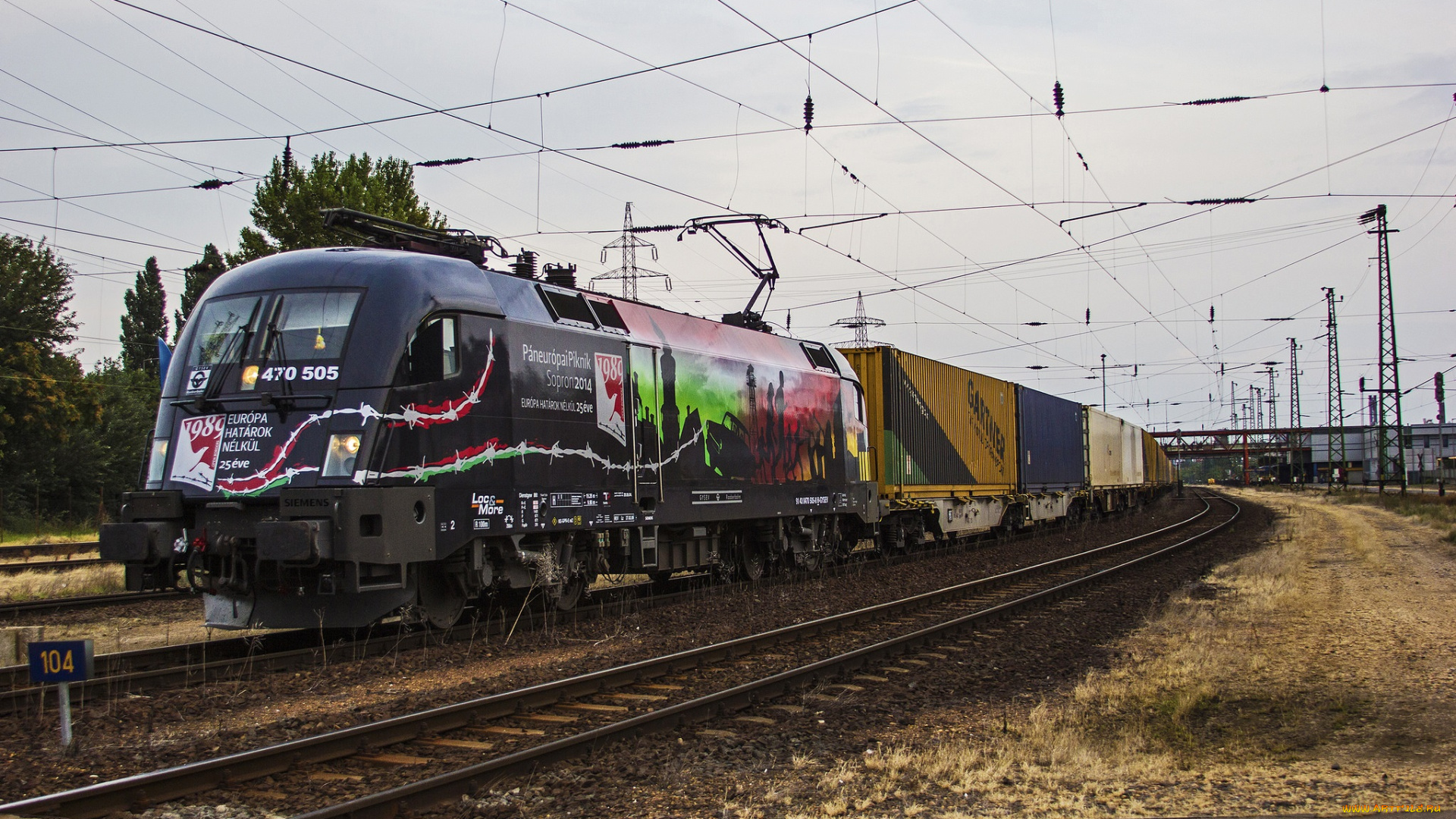 техника, электрички, железная, дорога, локомотив, состав