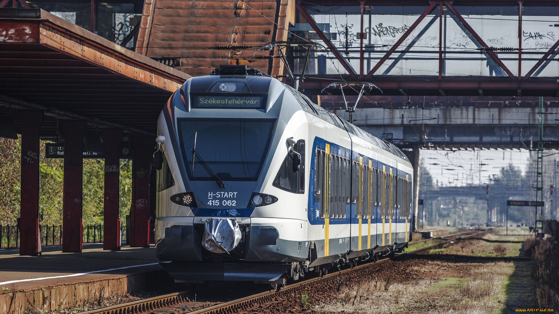 техника, электрички, железная, дорога, локомотив, состав