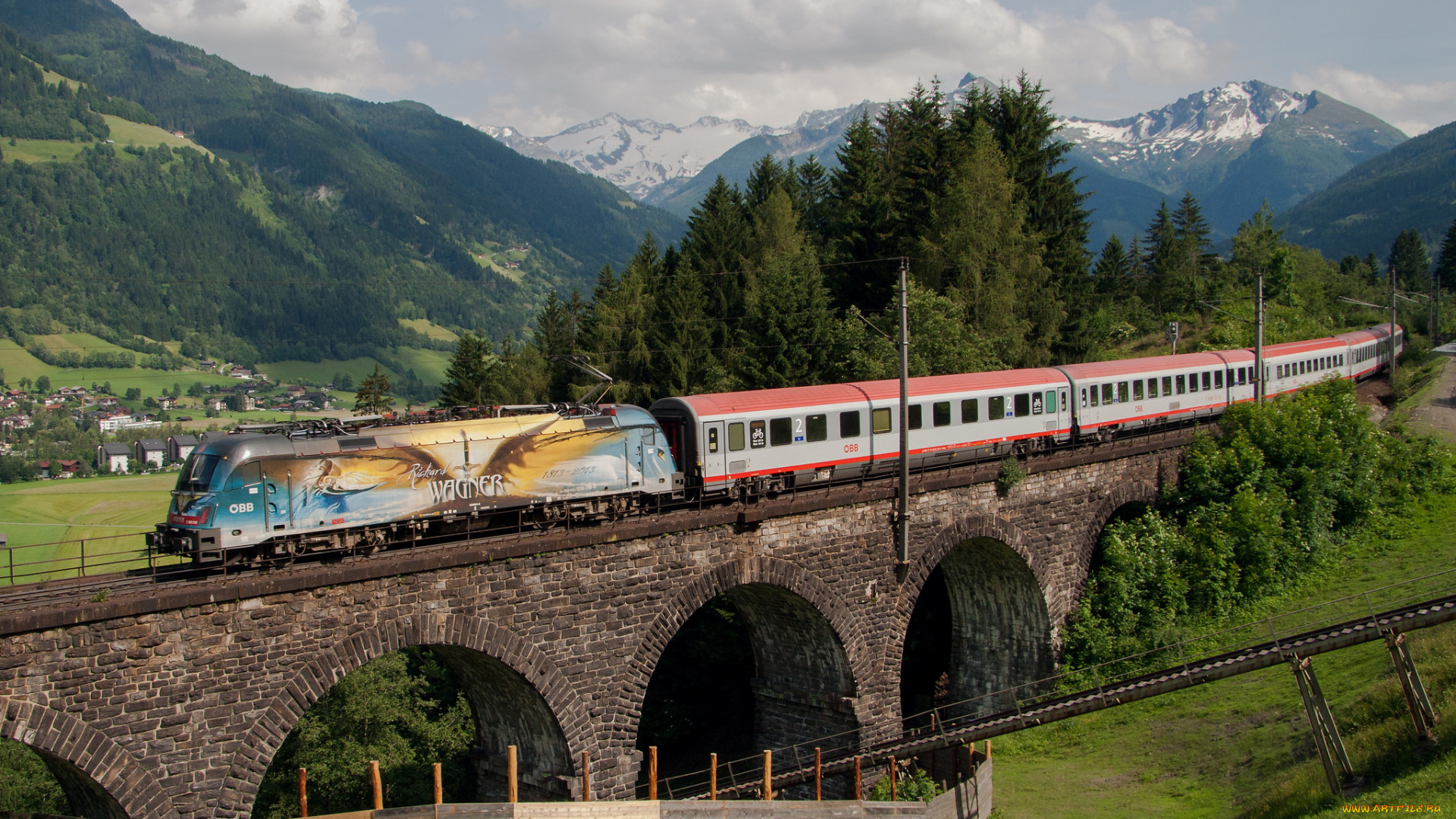 техника, поезда, железная, дорога, локомотив, состав