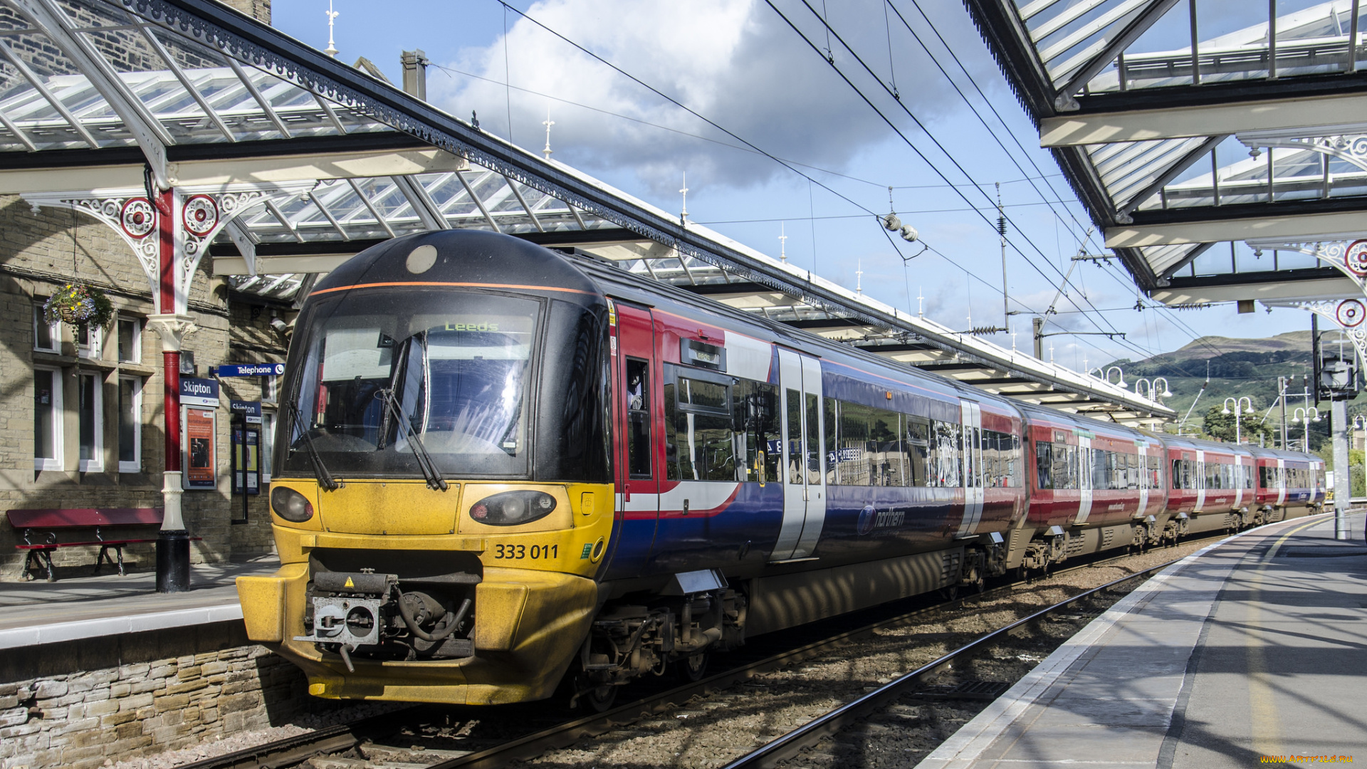 техника, поезда, железная, дорога, локомотив, состав