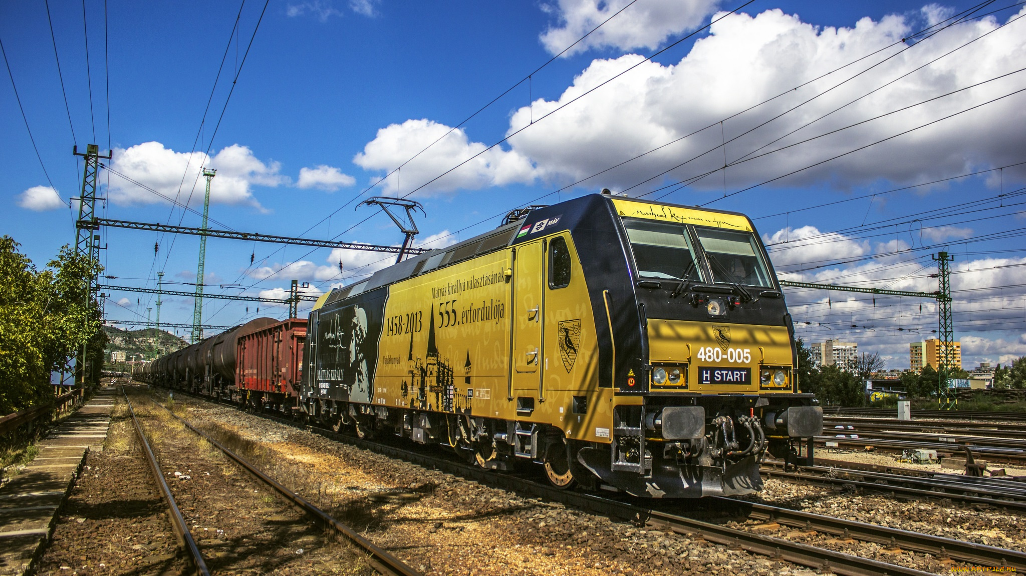 техника, электрички, железная, дорога, локомотив, состав