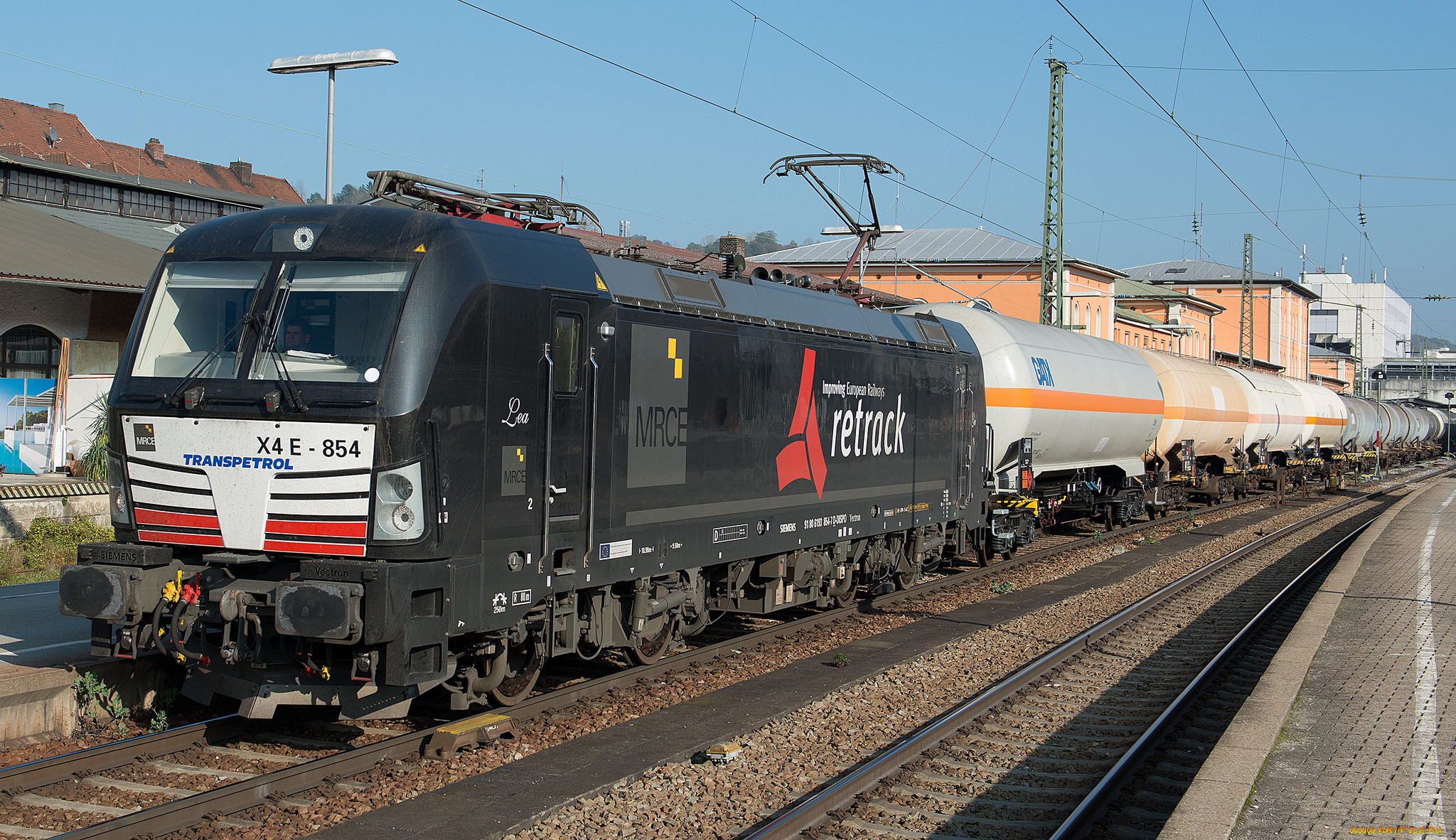 техника, электрички, железная, дорога, локомотив, состав