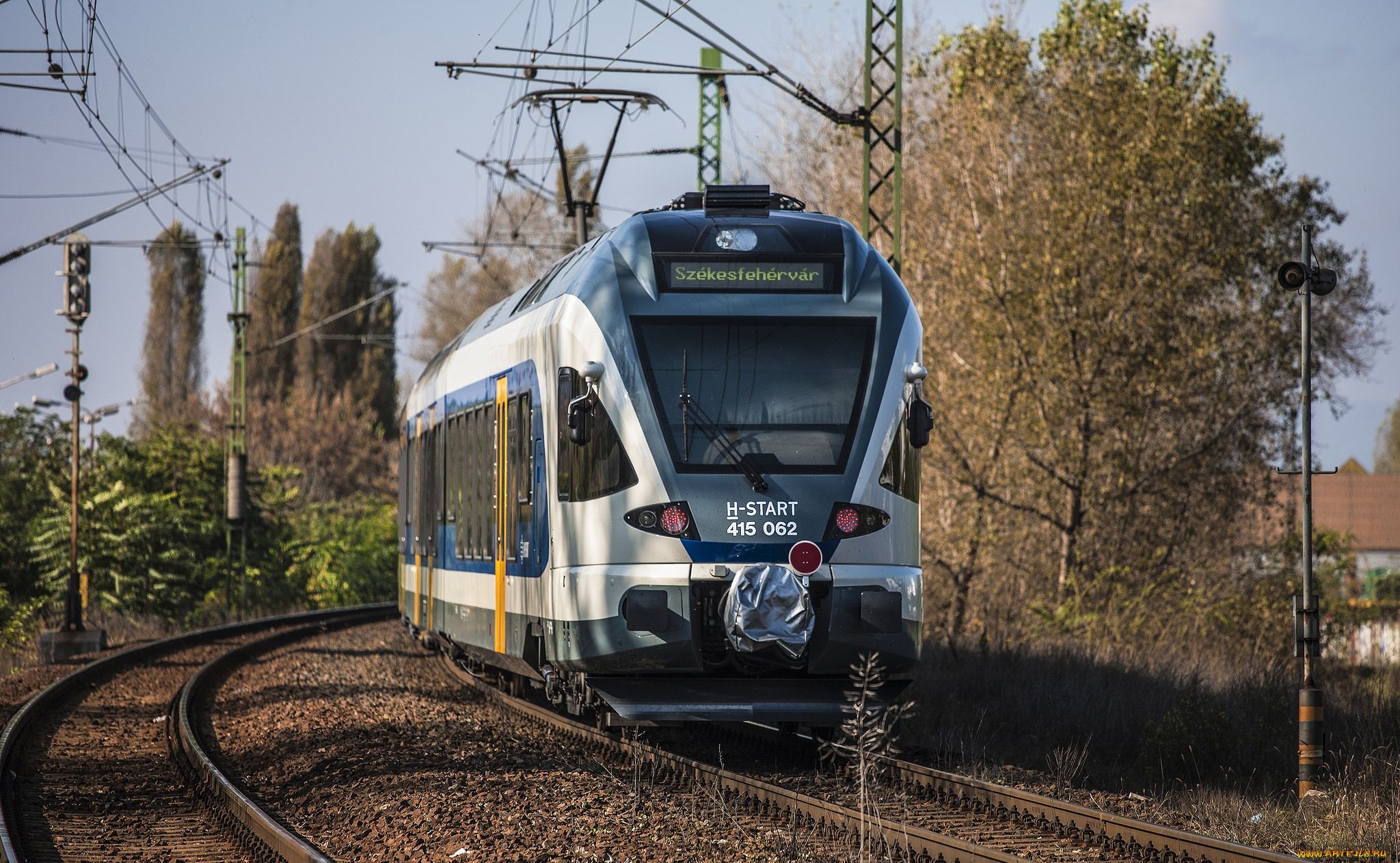 техника, электрички, железная, дорога, локомотив, состав