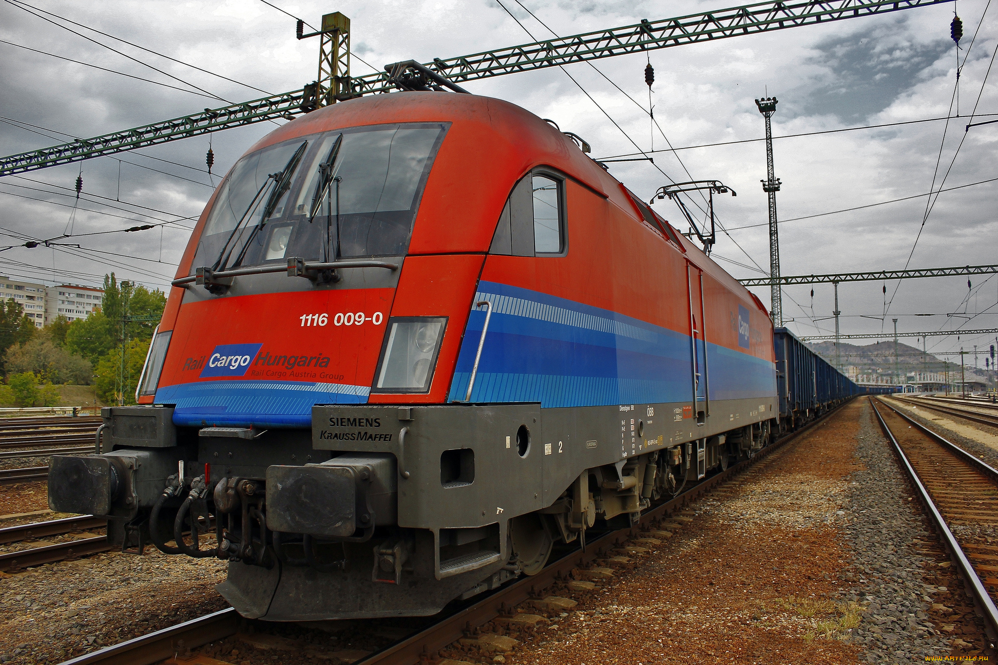 техника, электрички, железная, дорога, локомотив, состав