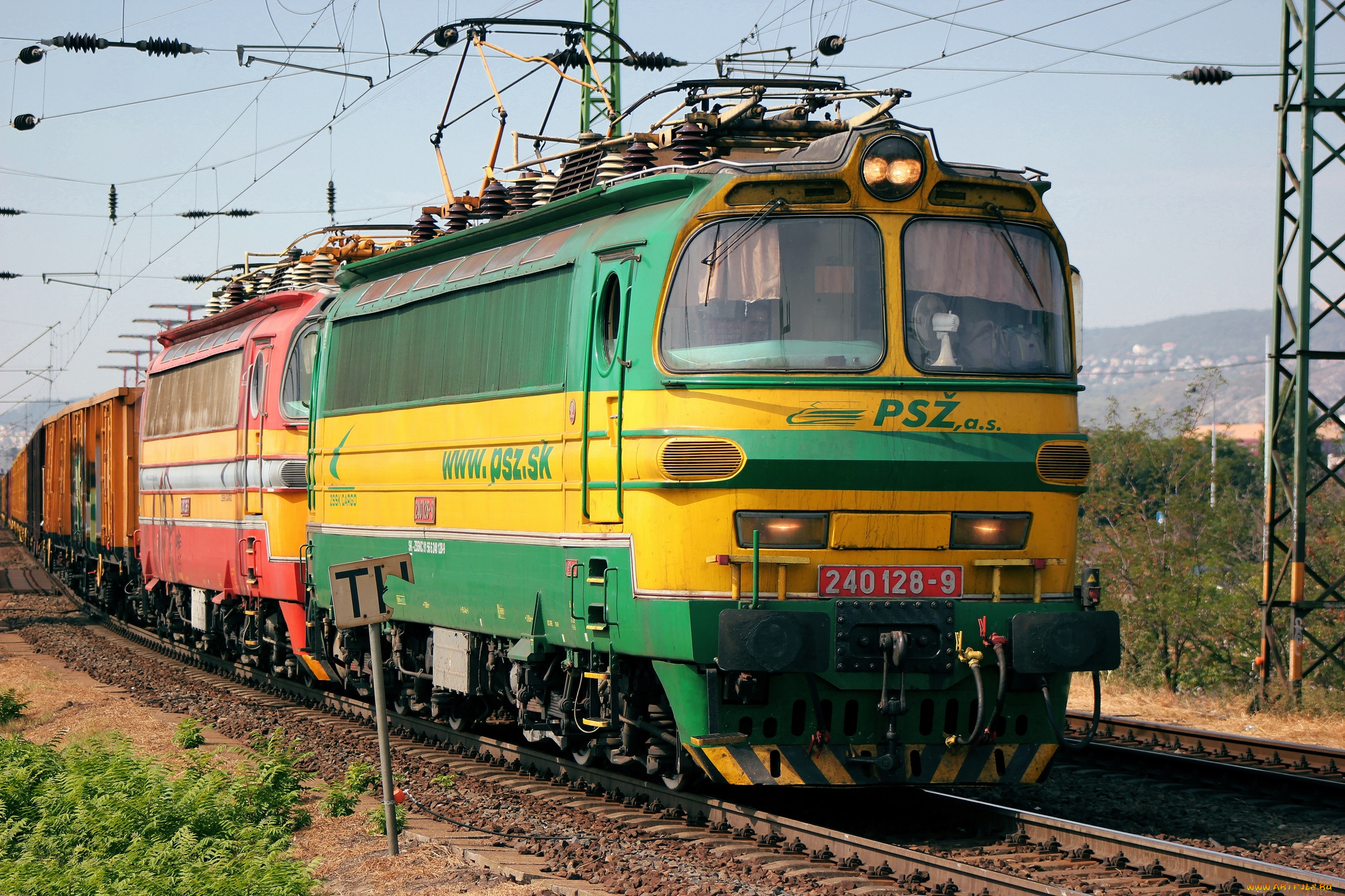 техника, электрички, железная, дорога, локомотив, состав