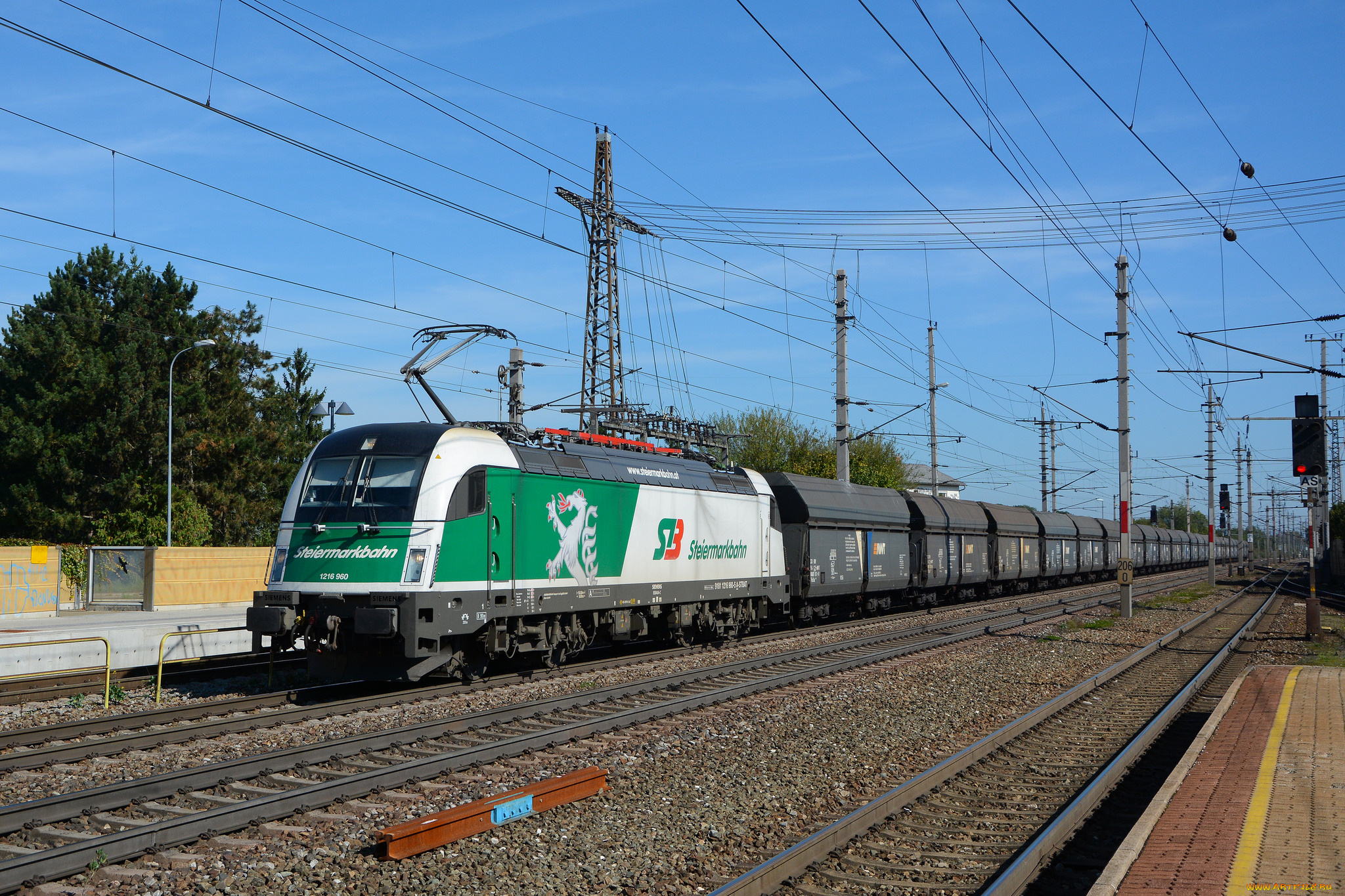 техника, электрички, железная, дорога, локомотив, состав