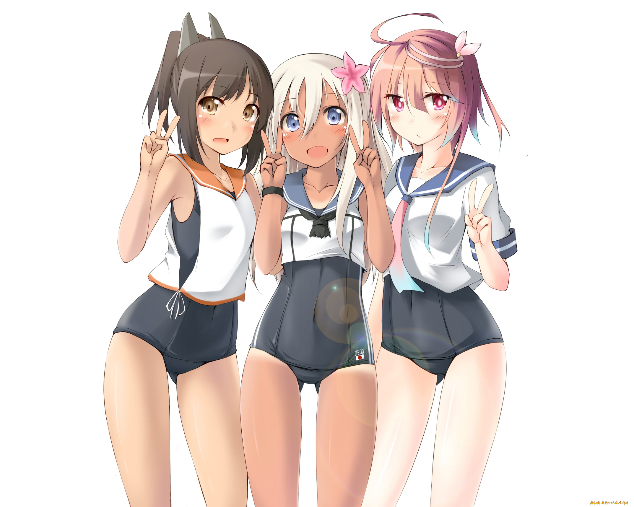 аниме, kantai, collection, i-5837, kancolle, i-401, kantai, collection, kaminagi-tei, ro-500, kaminagi