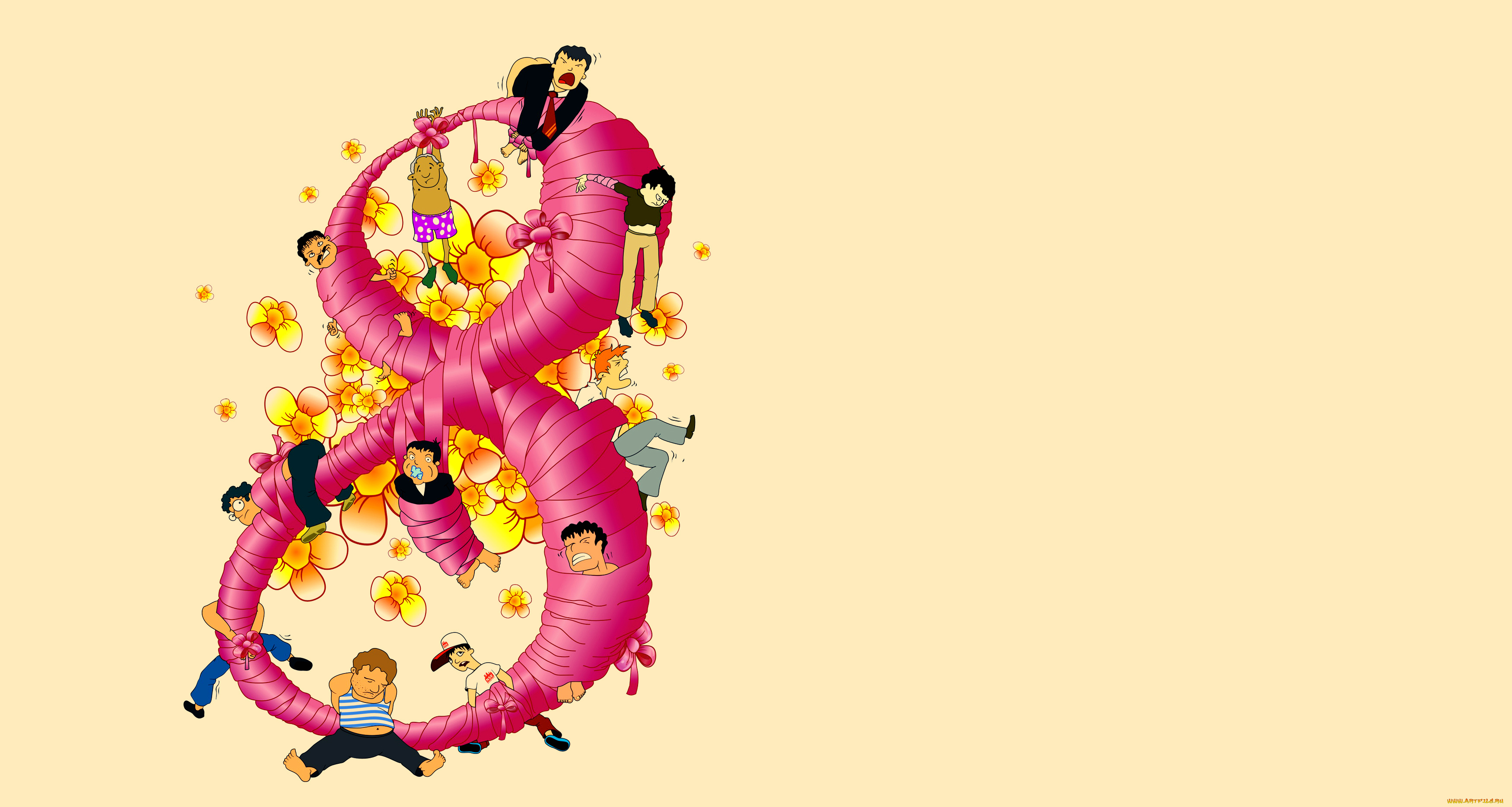 праздничные, международный, женский, день, -, 8, марта, фон, цифра