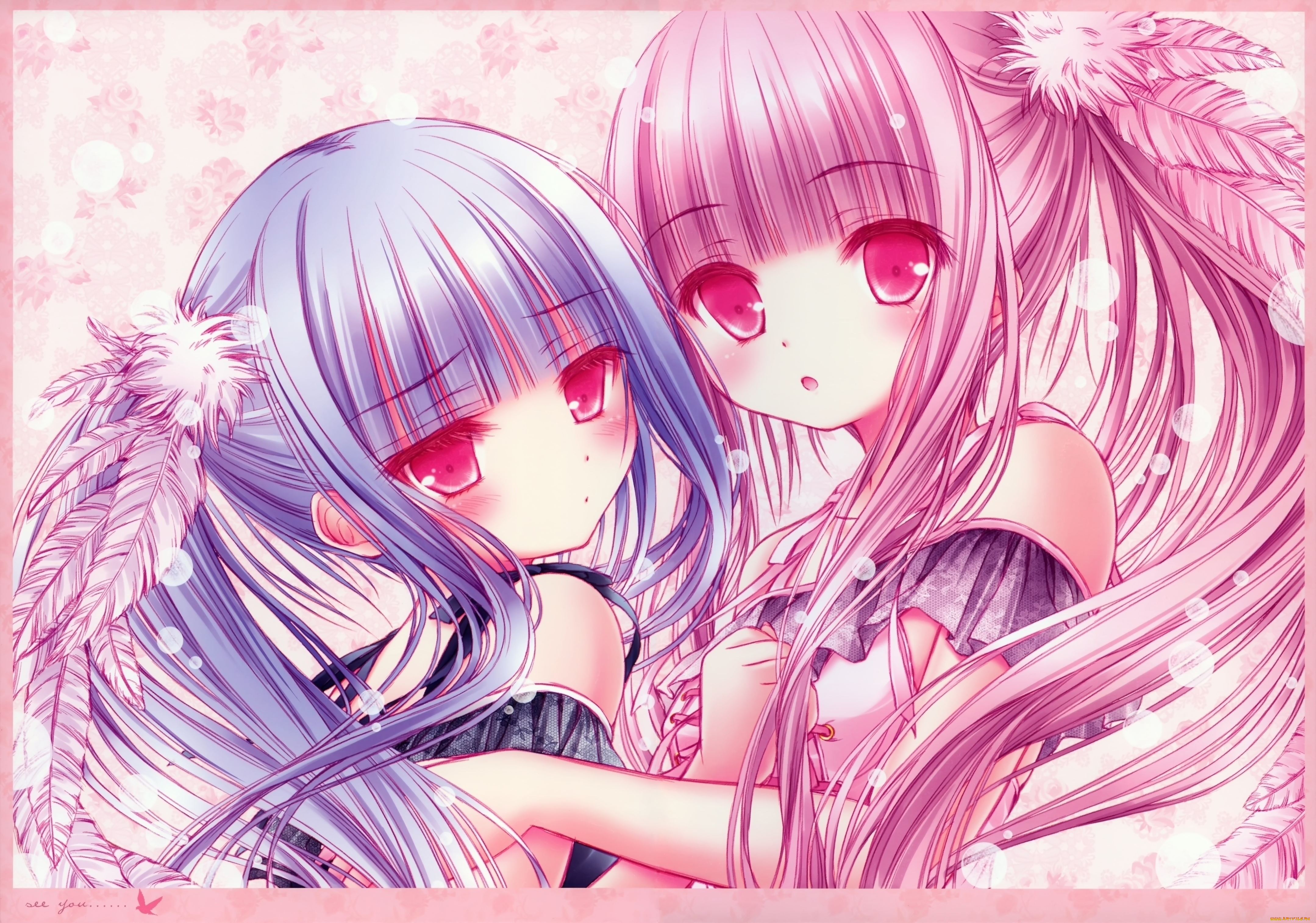 аниме, tinkle, , artbook, взгляд, девушки, арт, tinkle