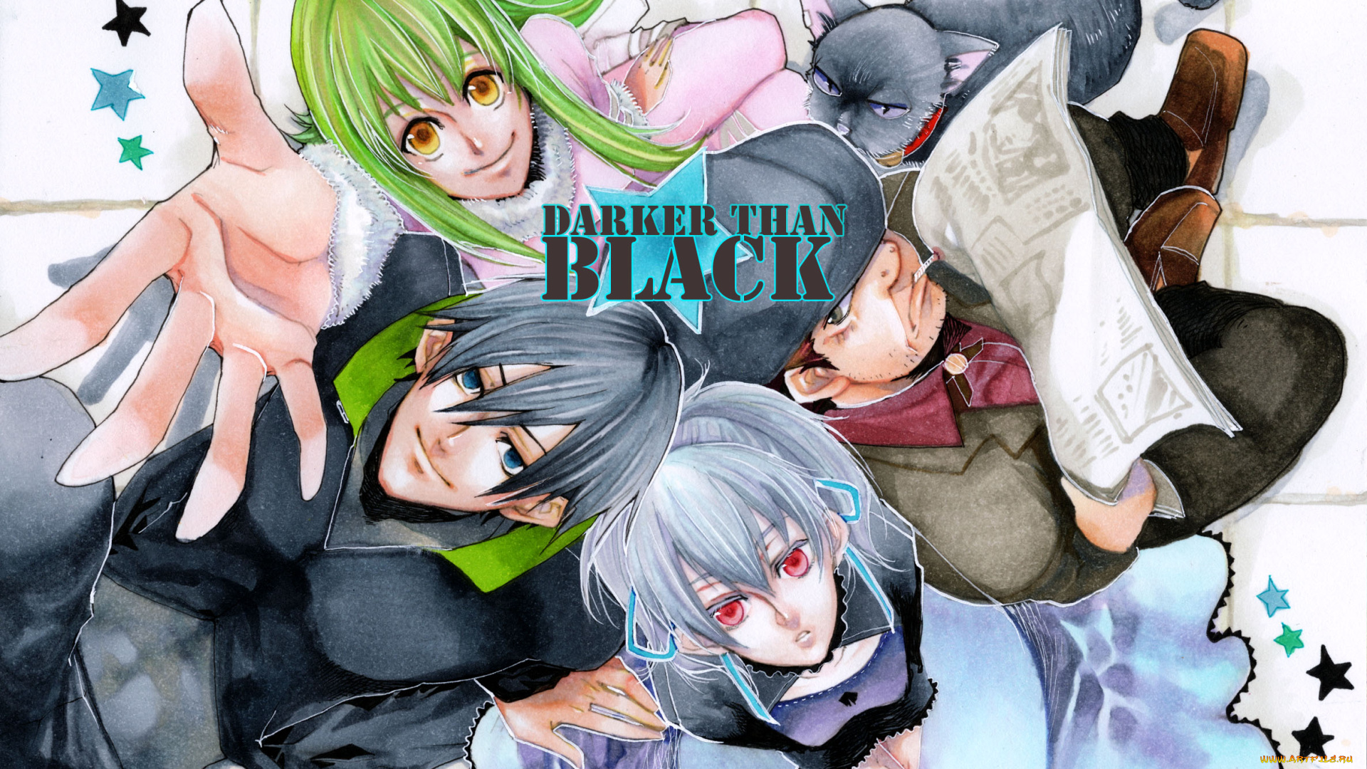 аниме, darker, than, black, темнее, чёрного