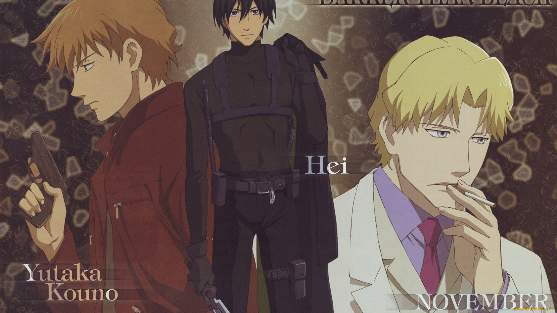 аниме, darker, than, black, темнее, чёрного