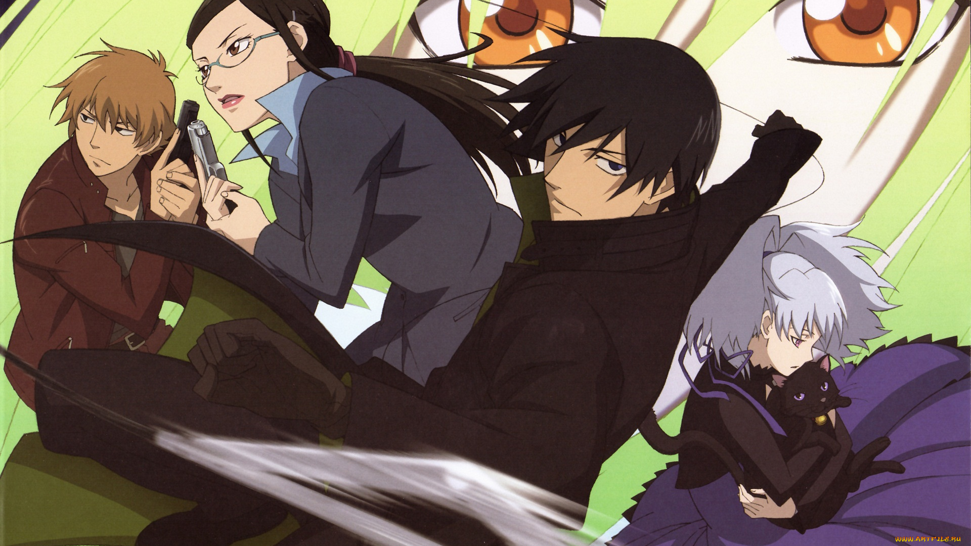 аниме, darker, than, black, темнее, чёрного