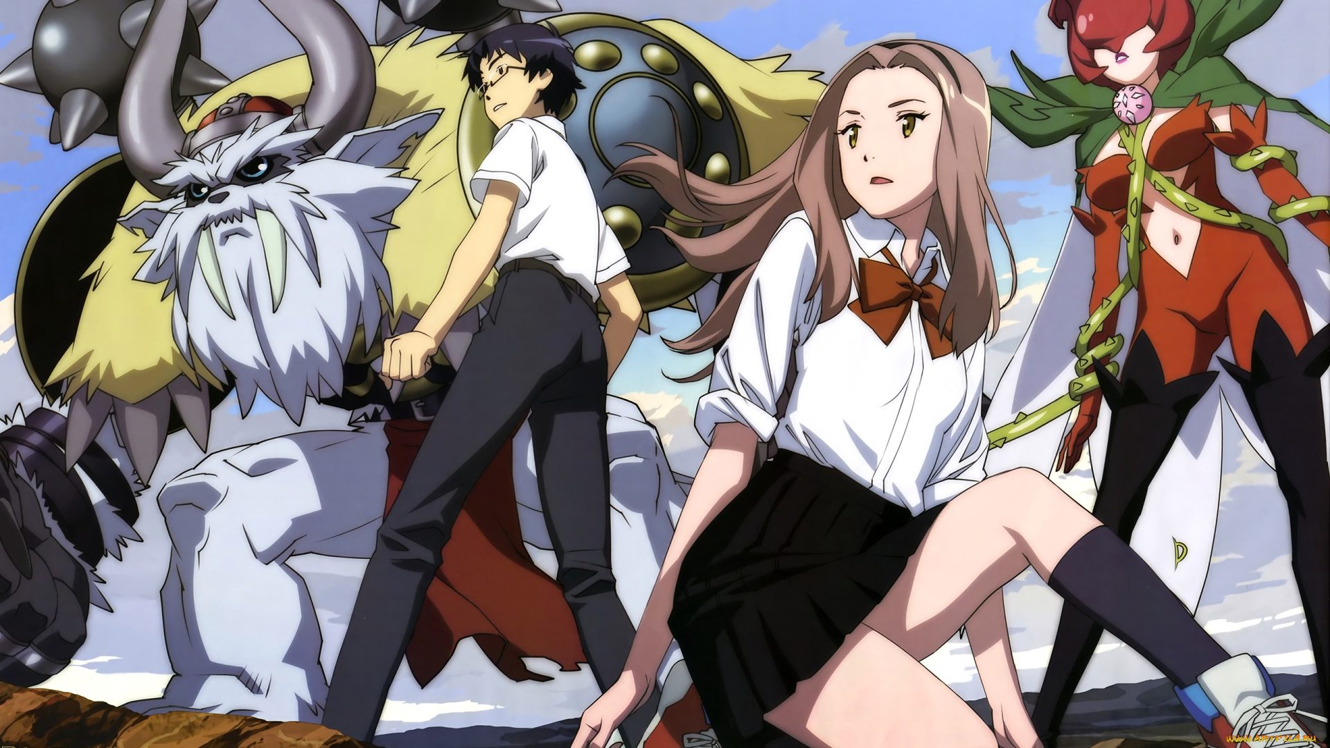 аниме, digimon, kido, jyou, rosemon, tachikawa, mimi, vikemon, sasaki, masakatsu