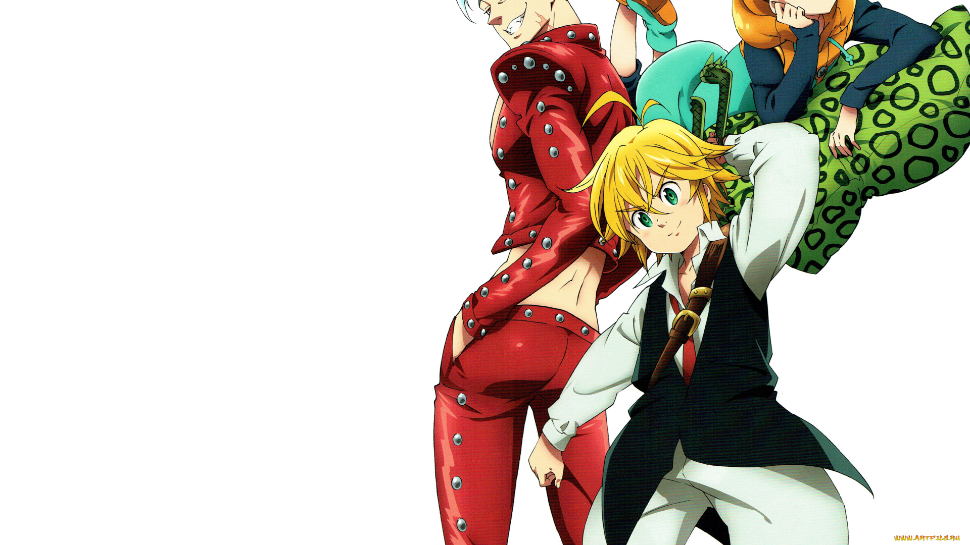 аниме, nanatsu, no, taizai, бан, кинг, мелиодас