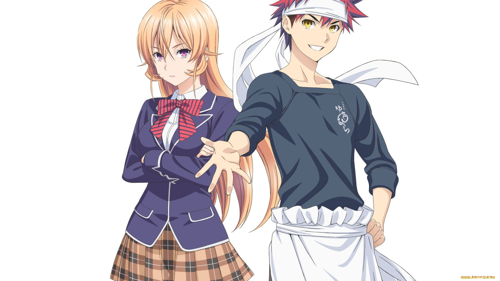 аниме, shokugeki, no, soma, повара, эрина, сома
