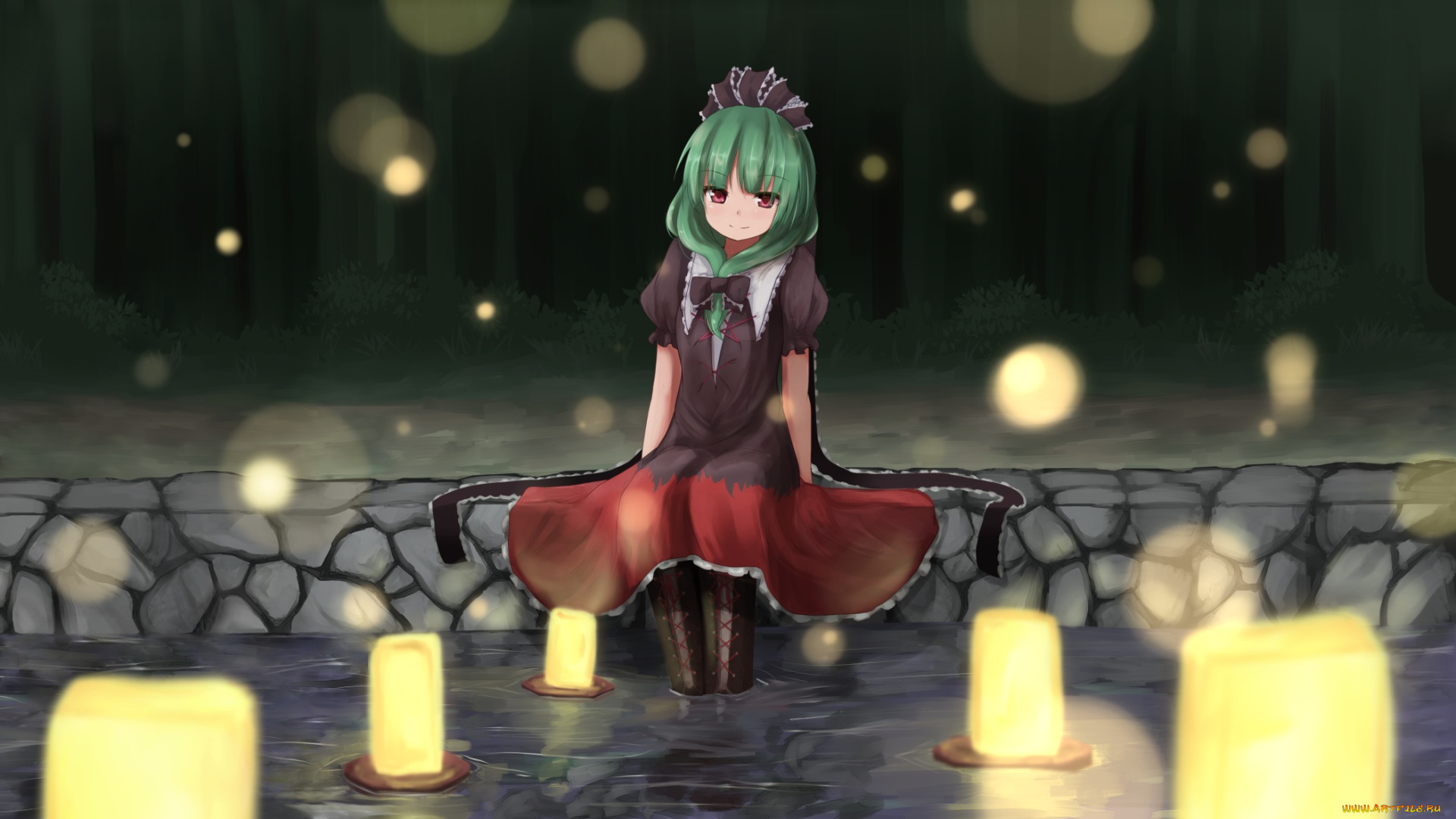 аниме, touhou, kagiyama, hina, baram