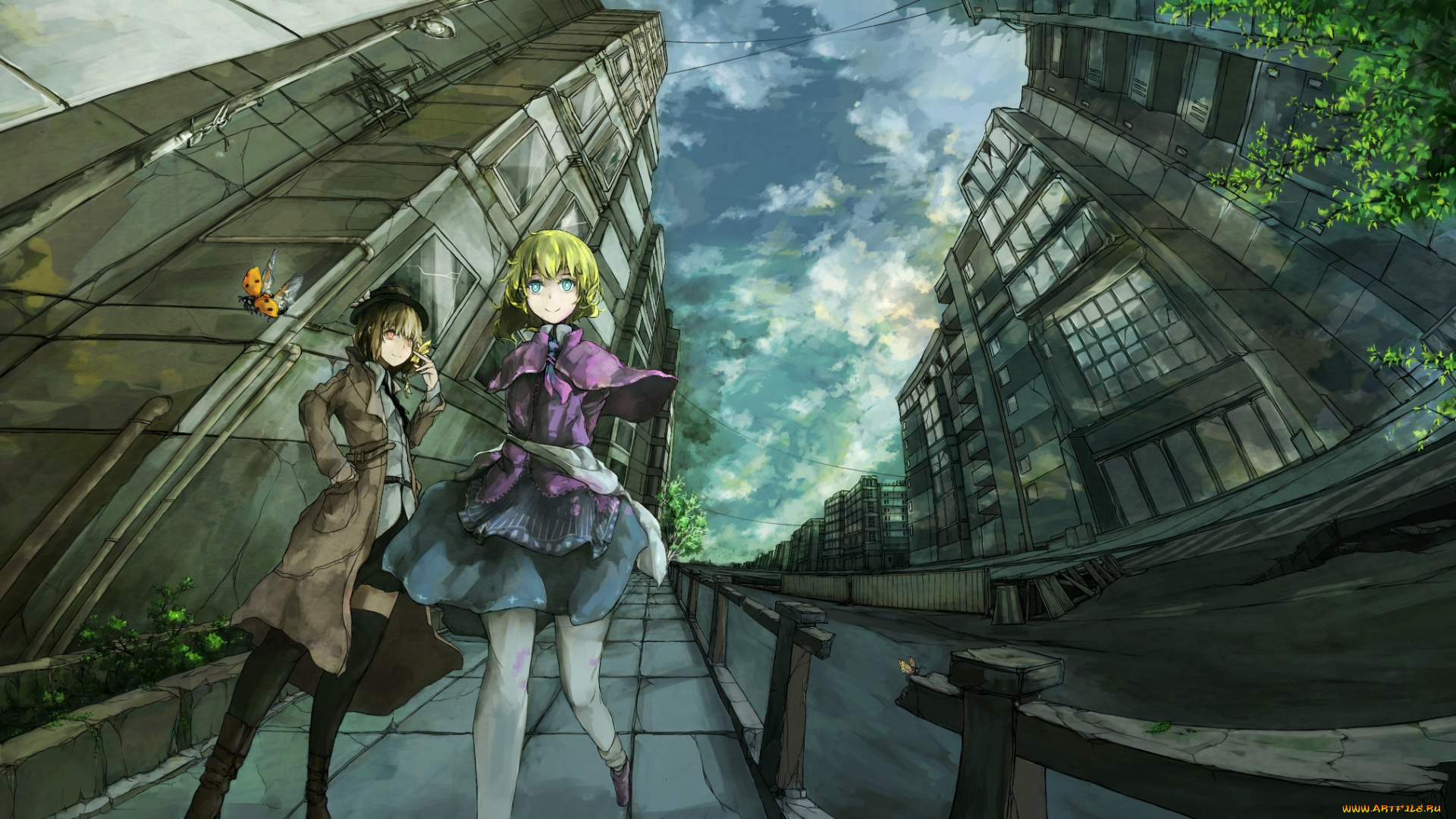 аниме, touhou, maribel, han, usami, renko