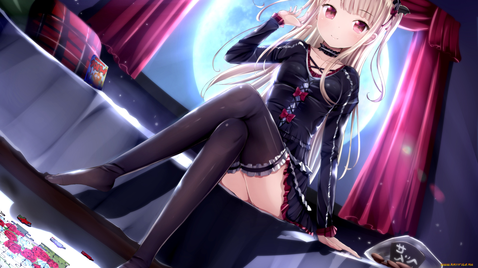 аниме, unknown, , другое, morerin, арт, девушка