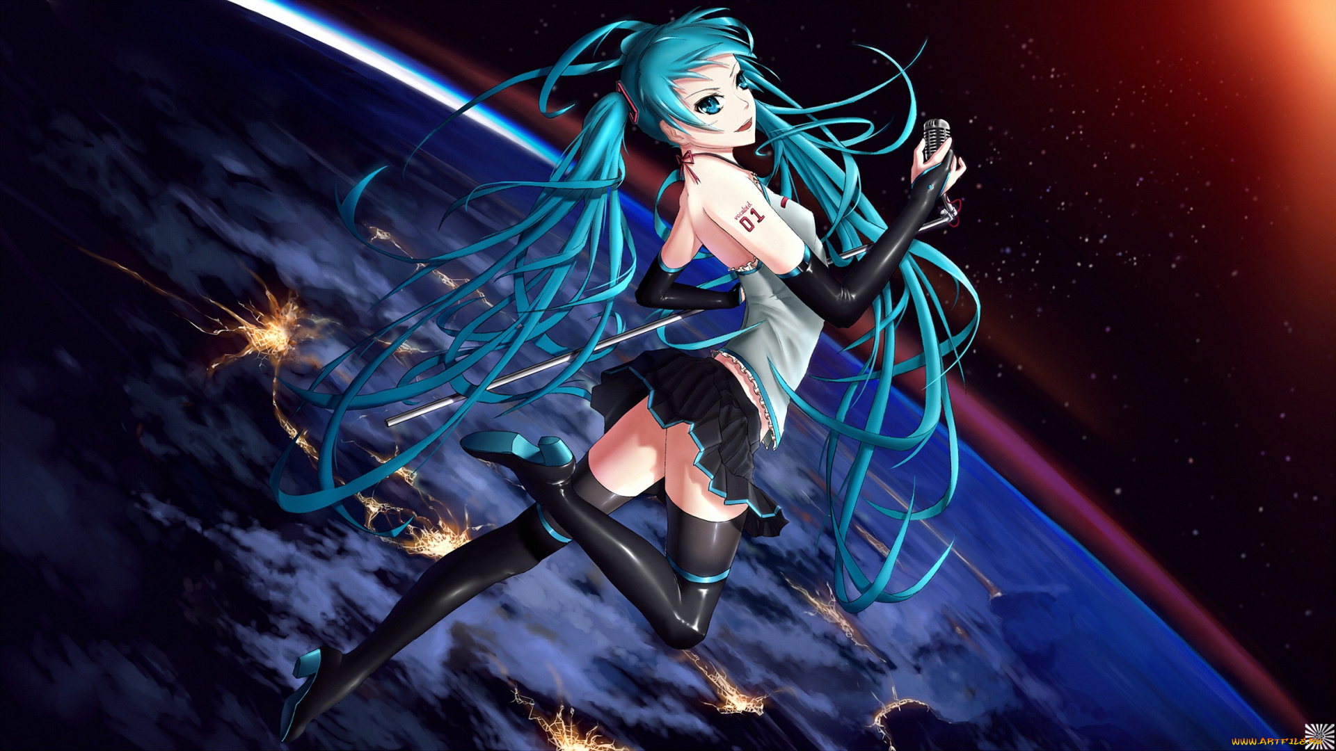 аниме, vocaloid, hatsune, miku
