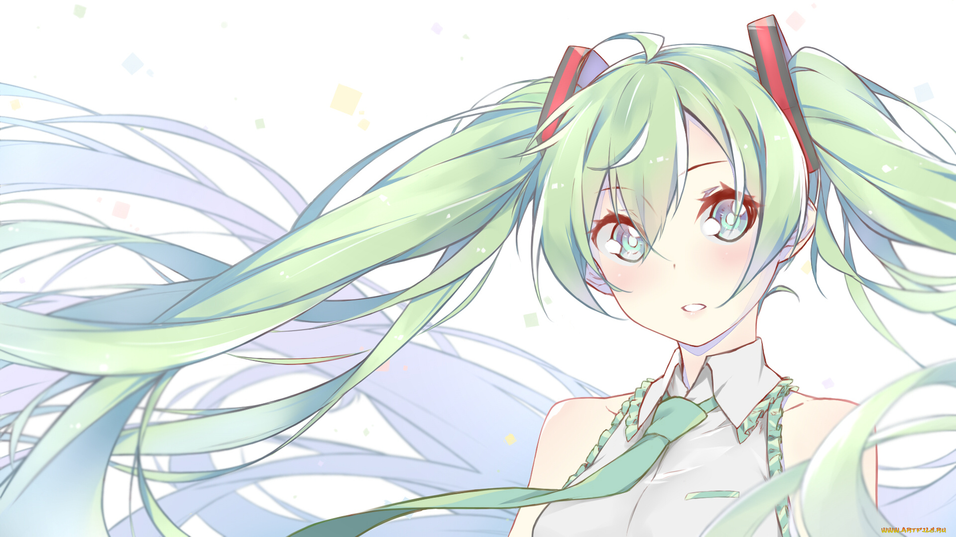 аниме, vocaloid, hatsune, miku, fhang