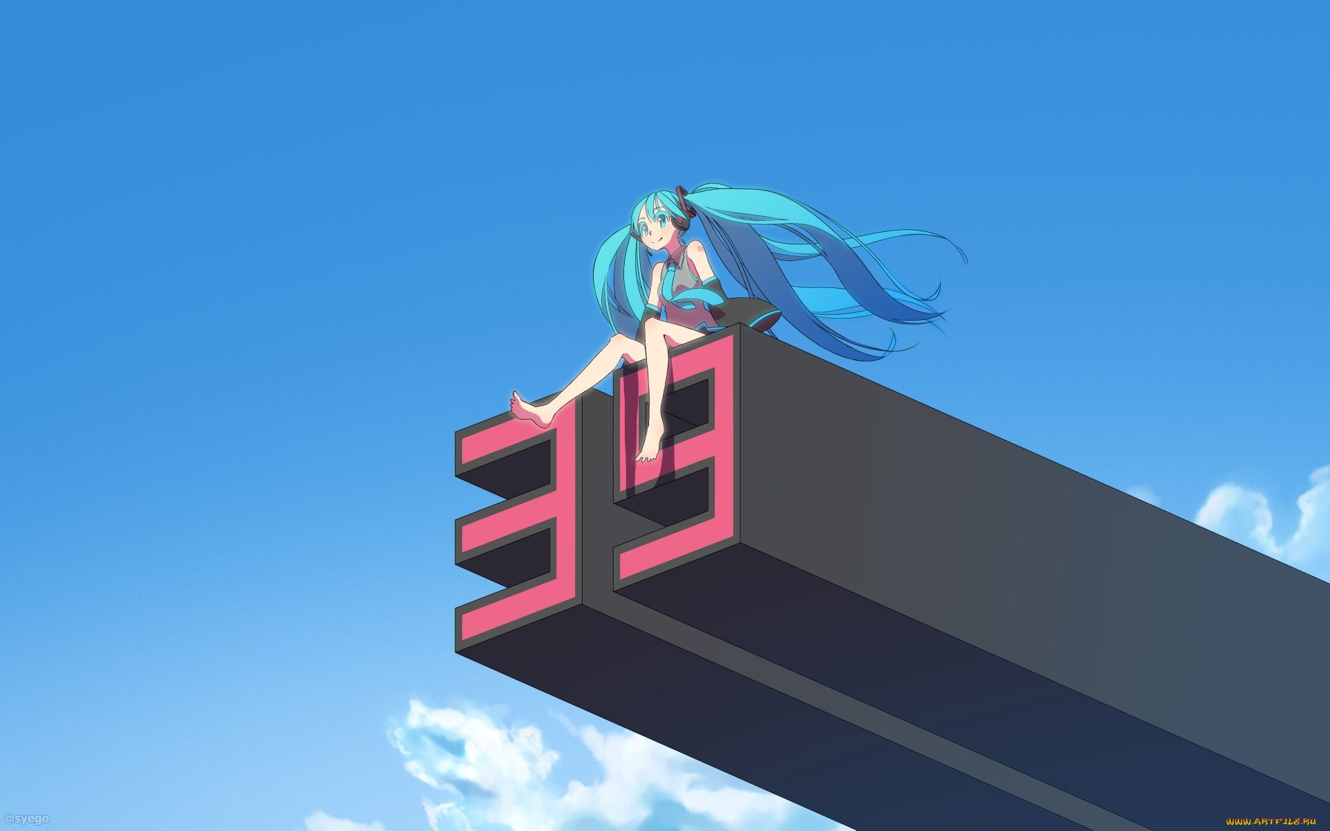 аниме, vocaloid, hatsune, miku, syego