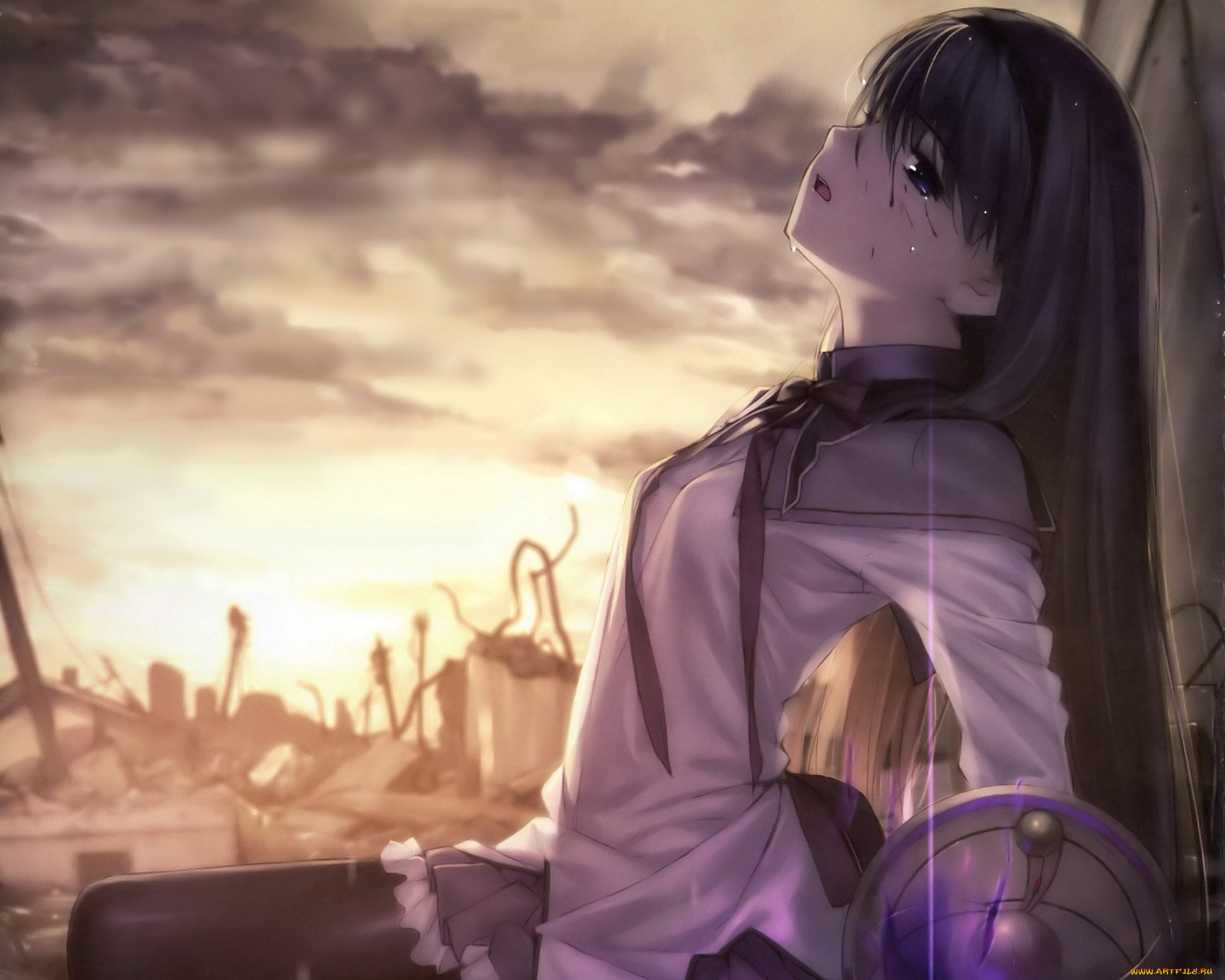 аниме, mahou, shoujo, madoka, magika, mahou, shoujo, madoka, magica, akemi, homura, koyama, hirokazu