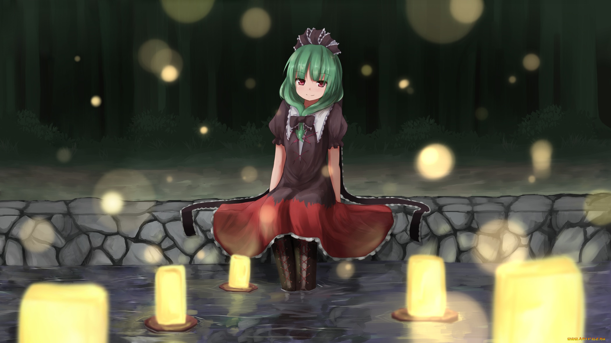 аниме, touhou, kagiyama, hina, baram